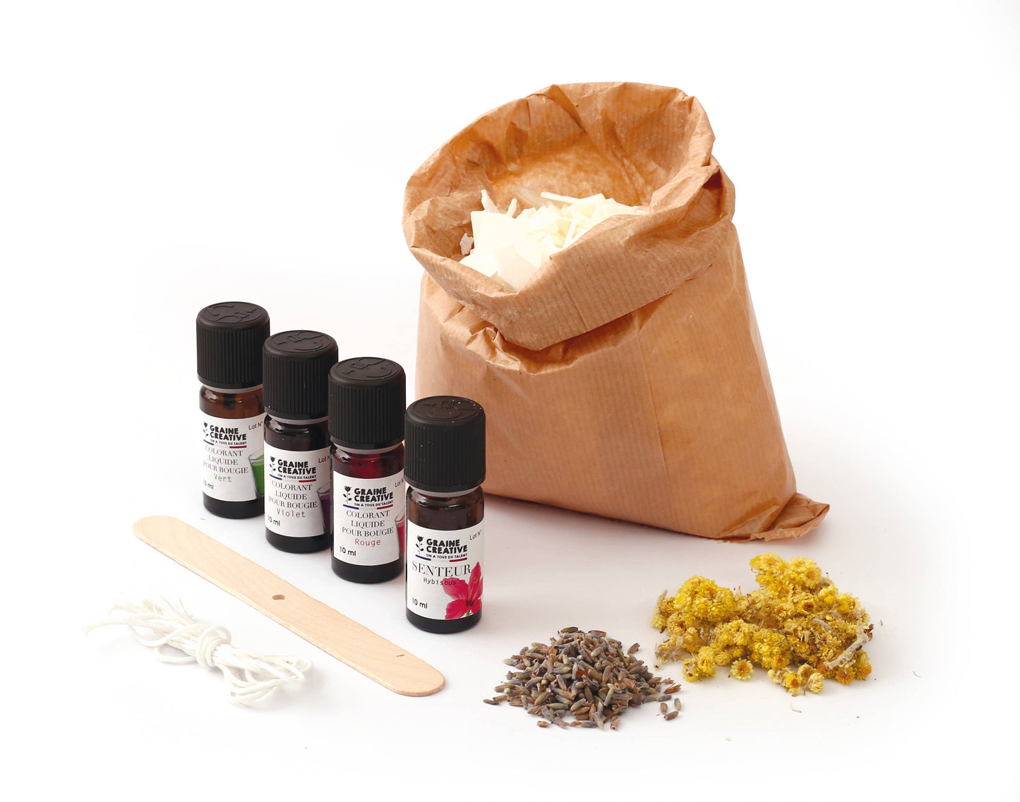 KIT BOUGIES FLEURIES ET COLOREES