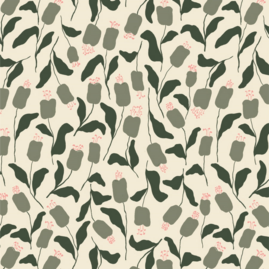 Mountain buds - popeline de coton