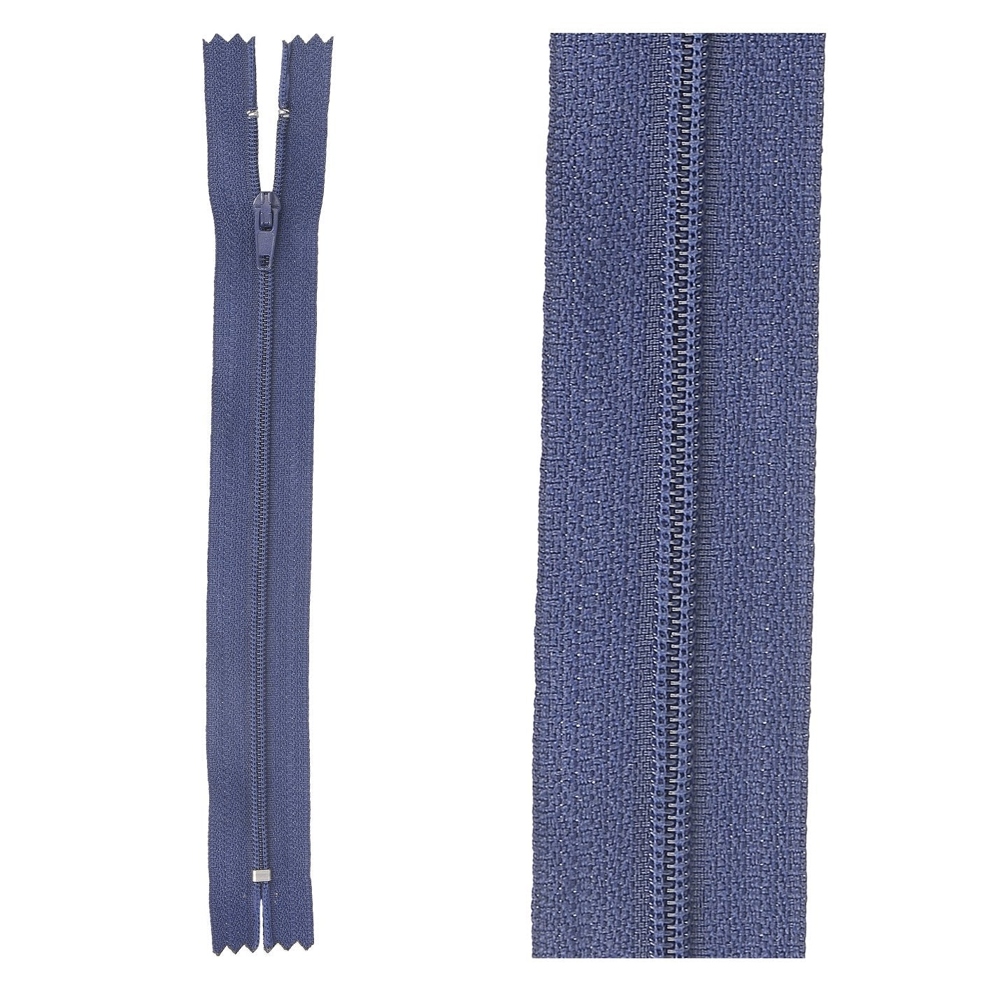 Thin polyester zipper - 15cm