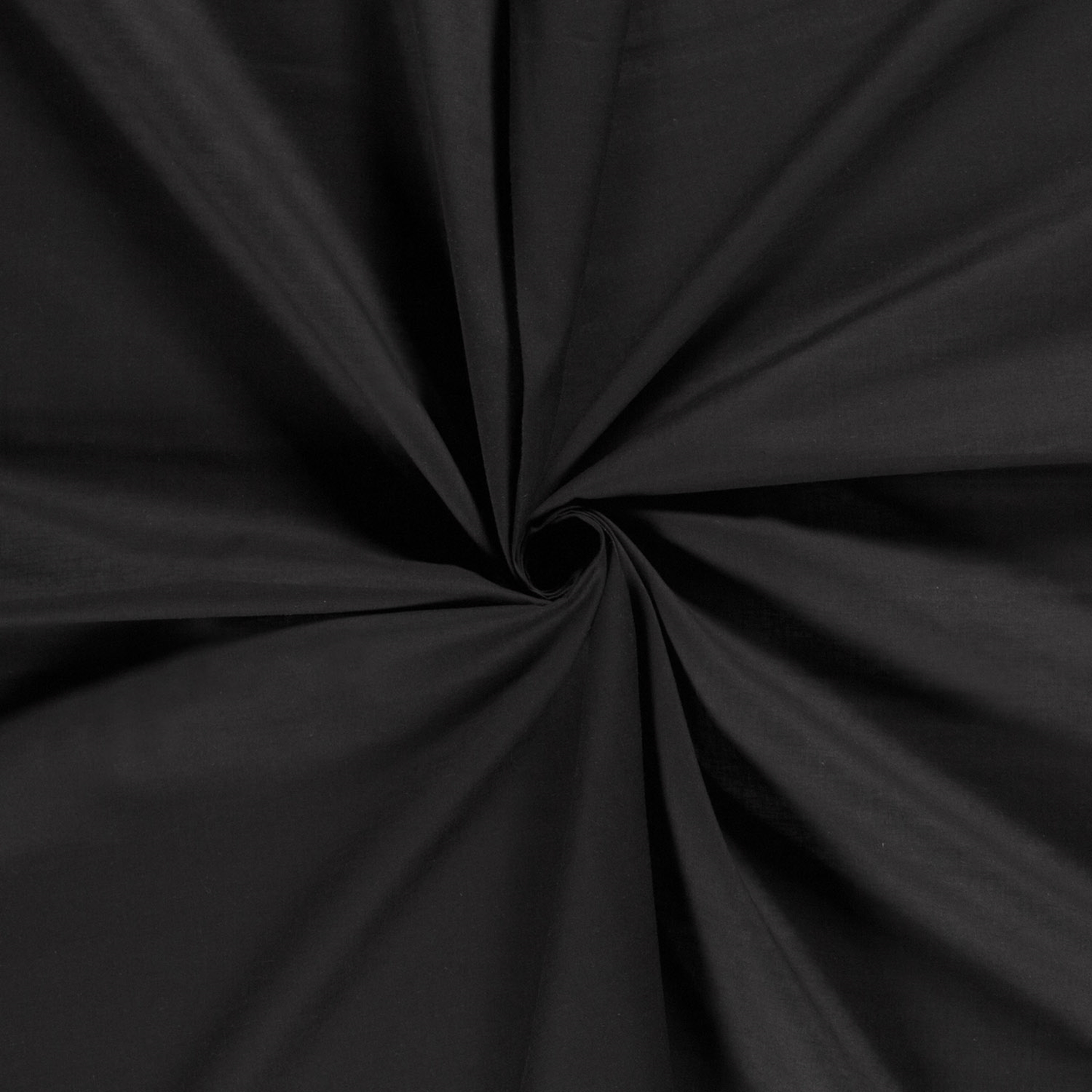 Voile de coton uni - noir