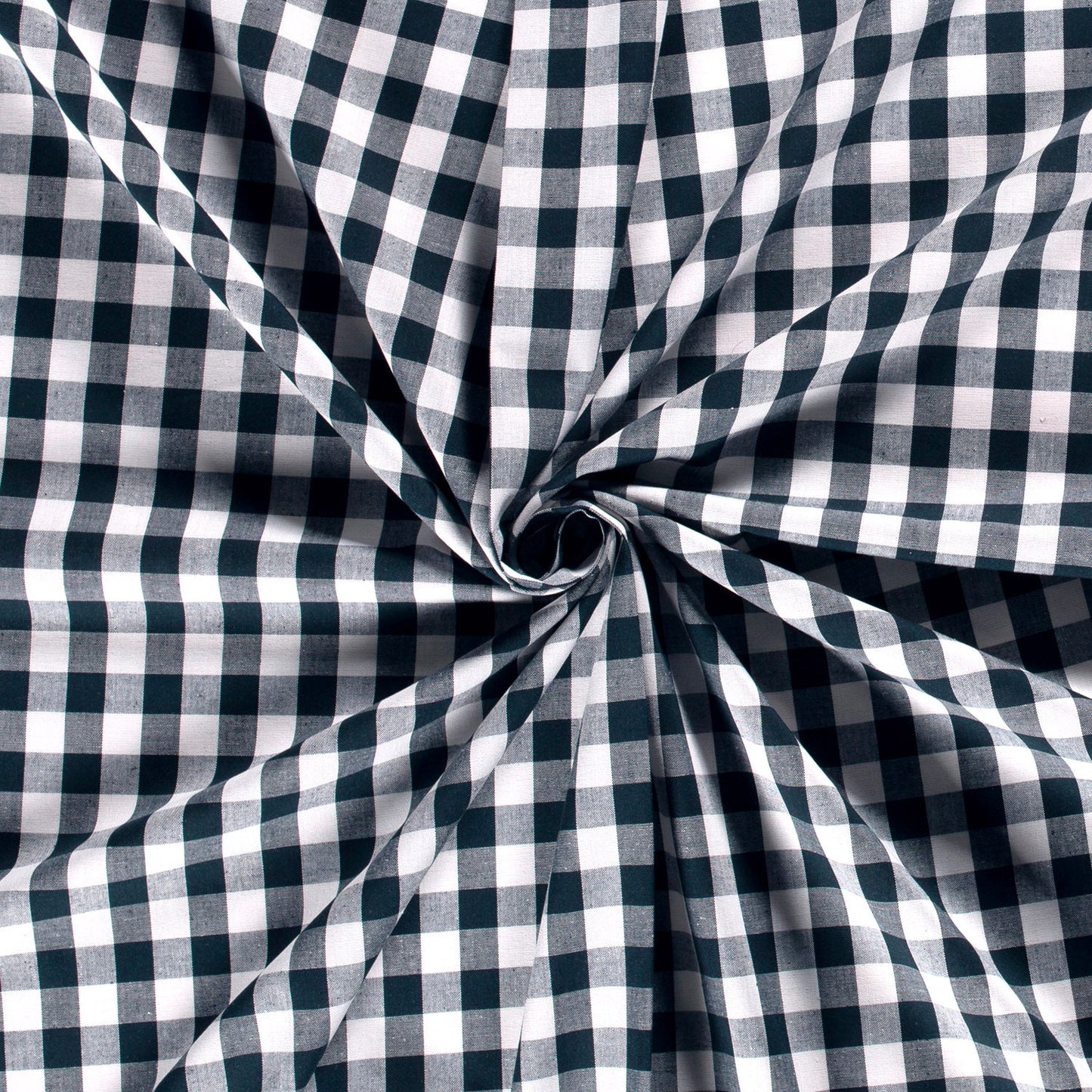 Coton fil teint - Carreaux Bleu Marine