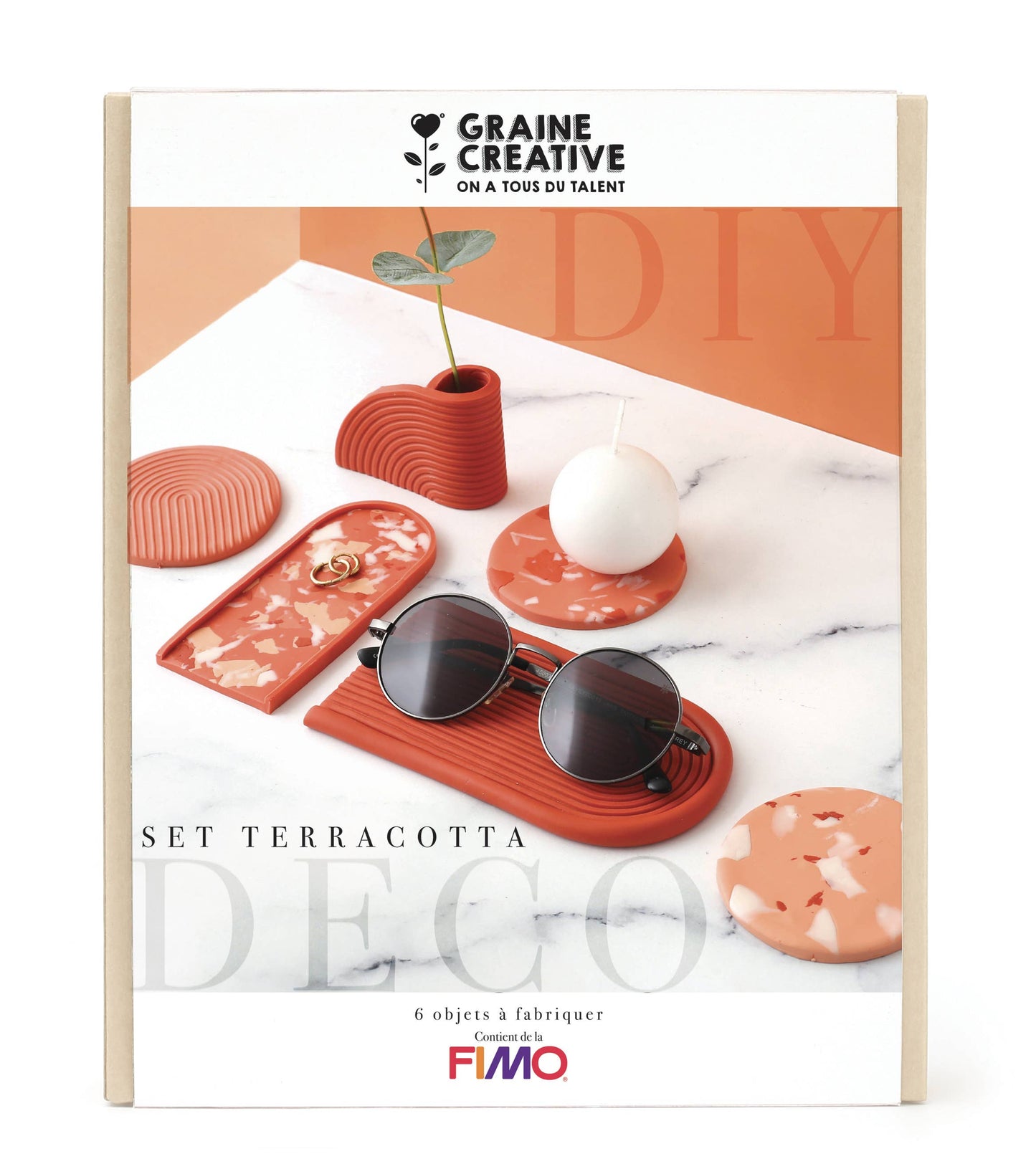 KIT FIMO HOME DECO SET TERRACOTTA 180 x 220 x 30 mm