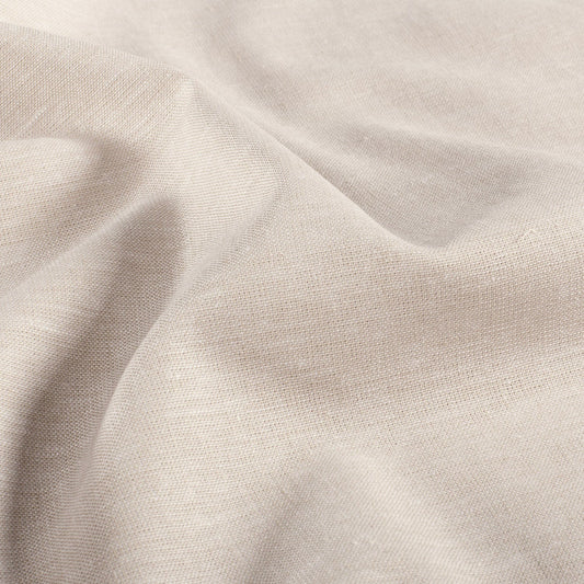 Chambray lin/coton - Beige