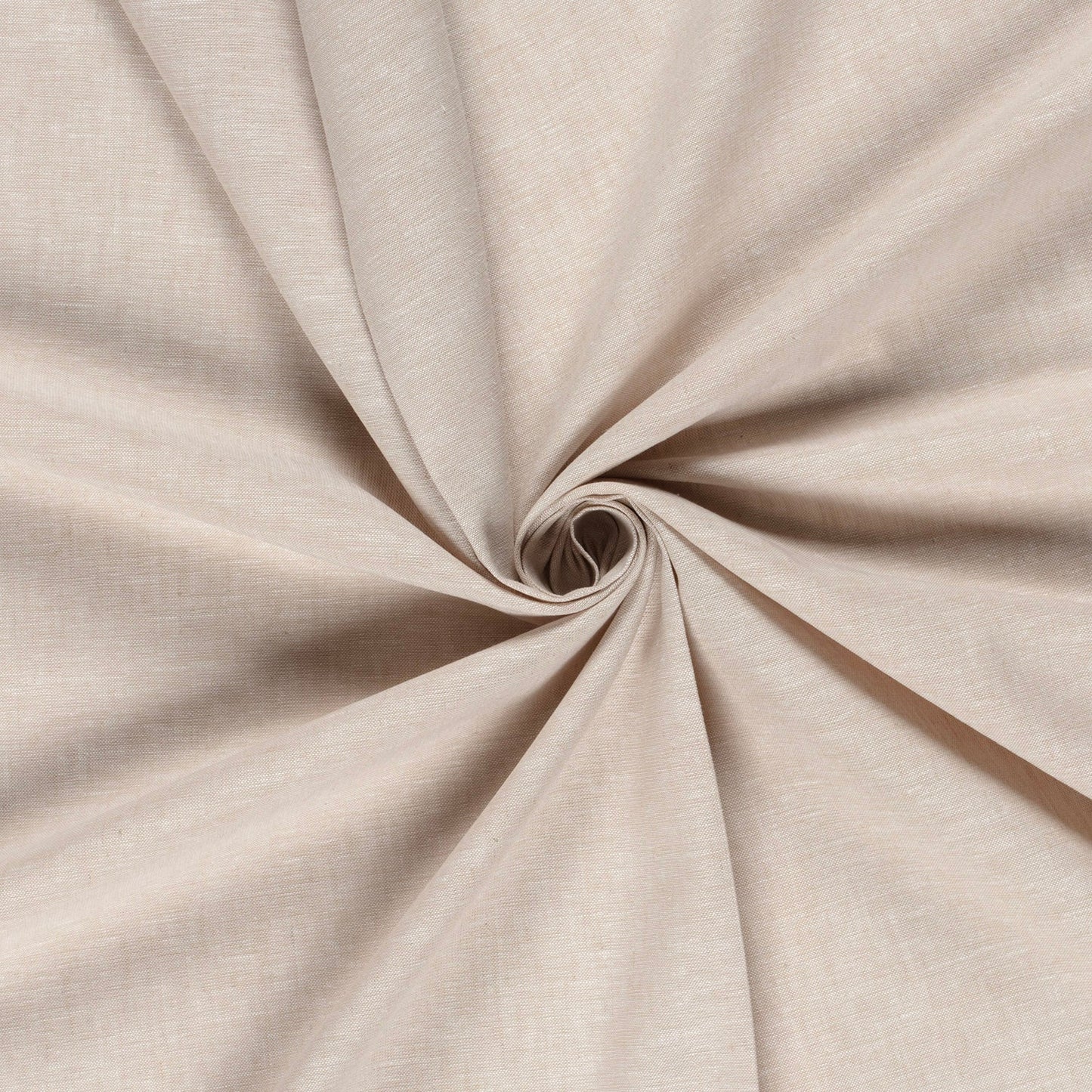 Chambray lin/coton - Beige
