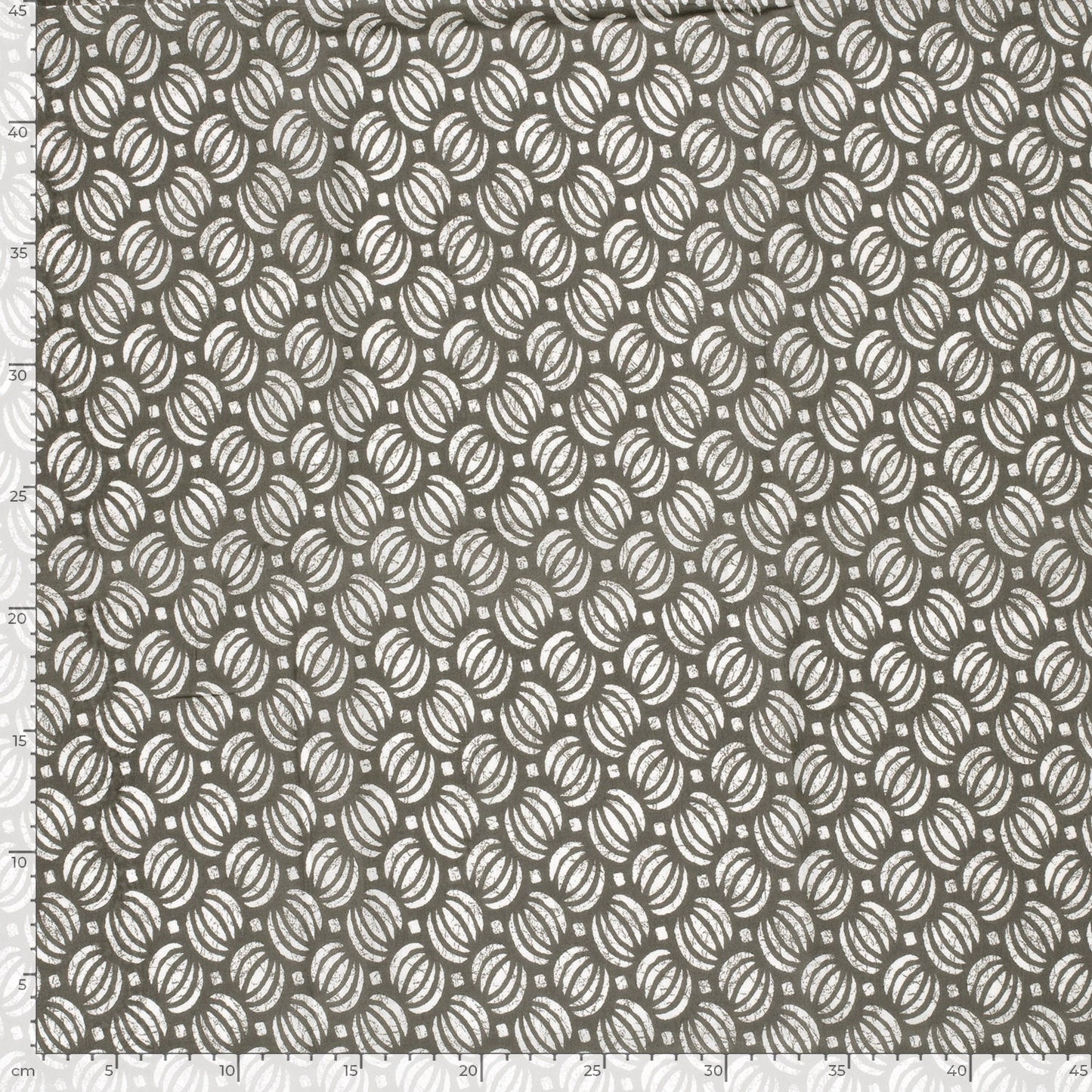 Voile de coton indien - Abstrait Gris