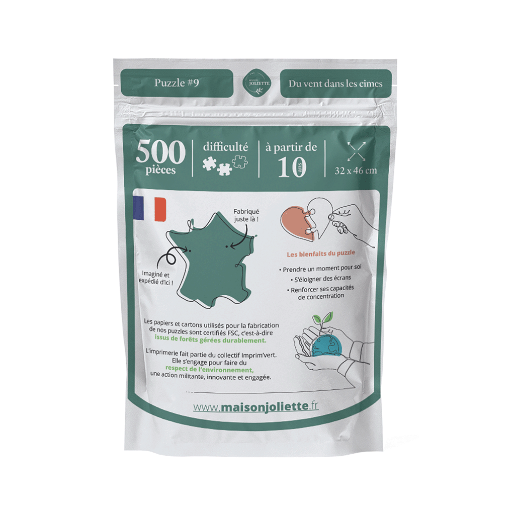 Puzzle 500 pièces Du vent dans les cimes: 500