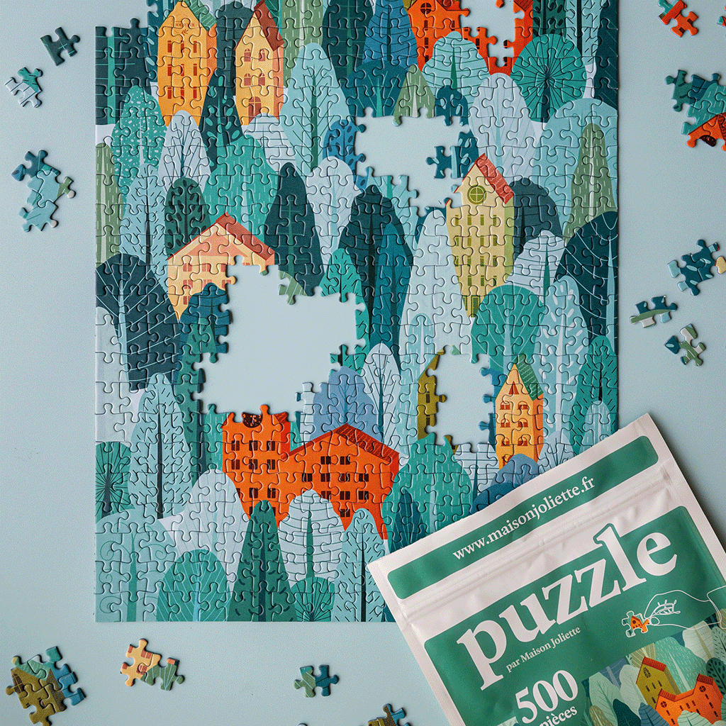 Puzzle 500 pièces Du vent dans les cimes: 500