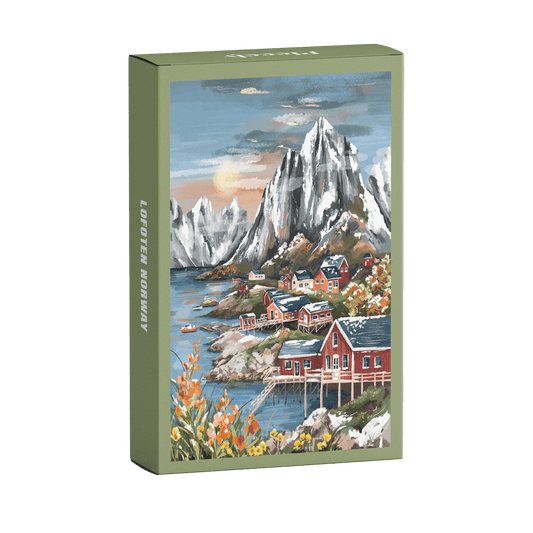 Mini-puzzle Lofoten Norvège, 99 pièces