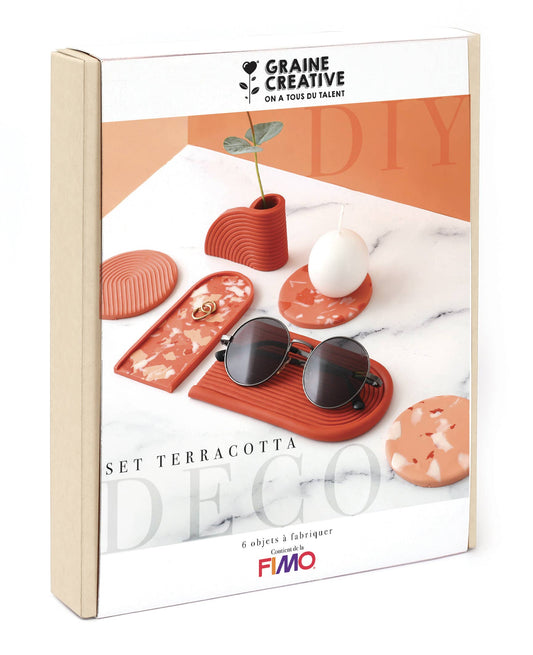 KIT FIMO HOME DECO SET TERRACOTTA 180 x 220 x 30 mm