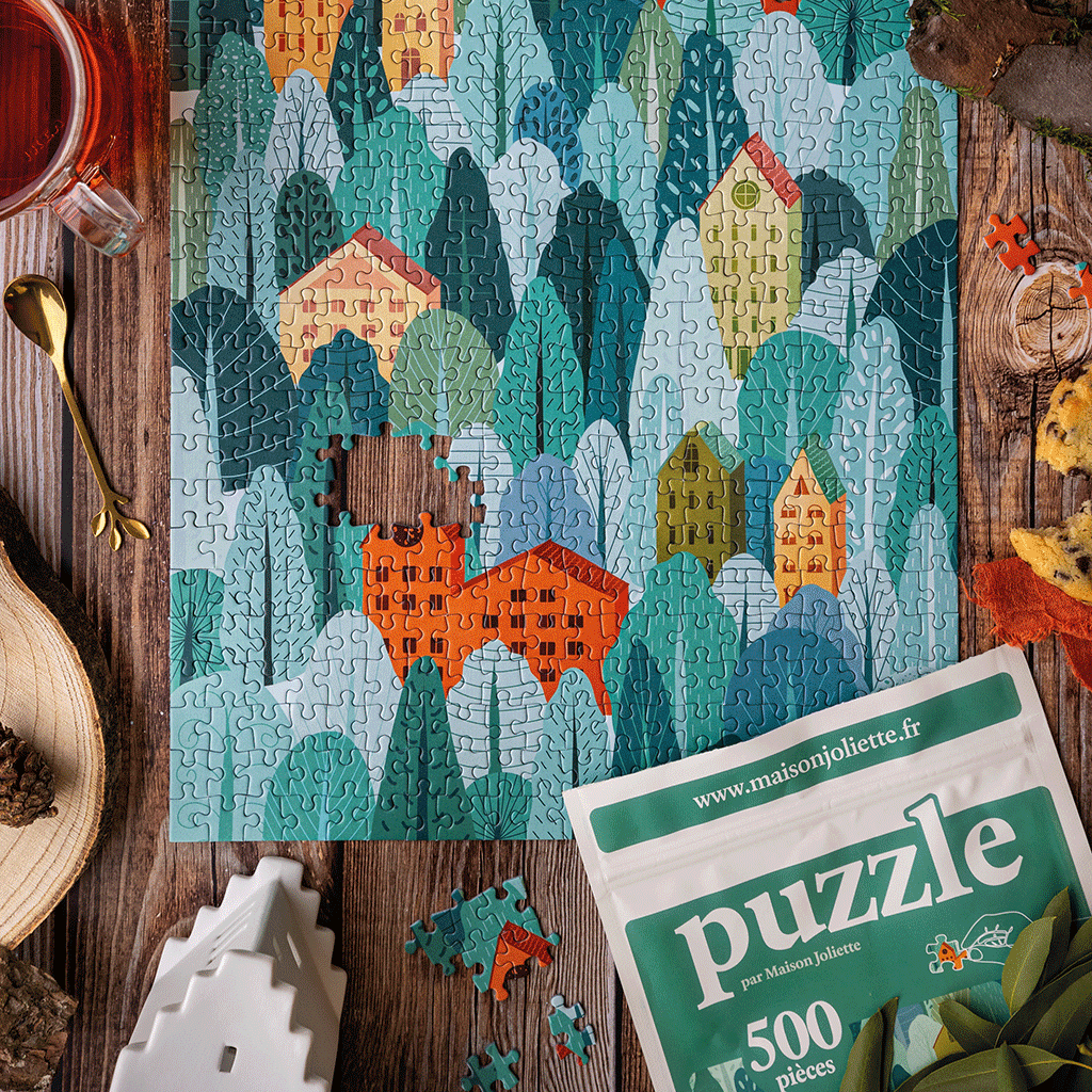 Puzzle 500 pièces Du vent dans les cimes: 500