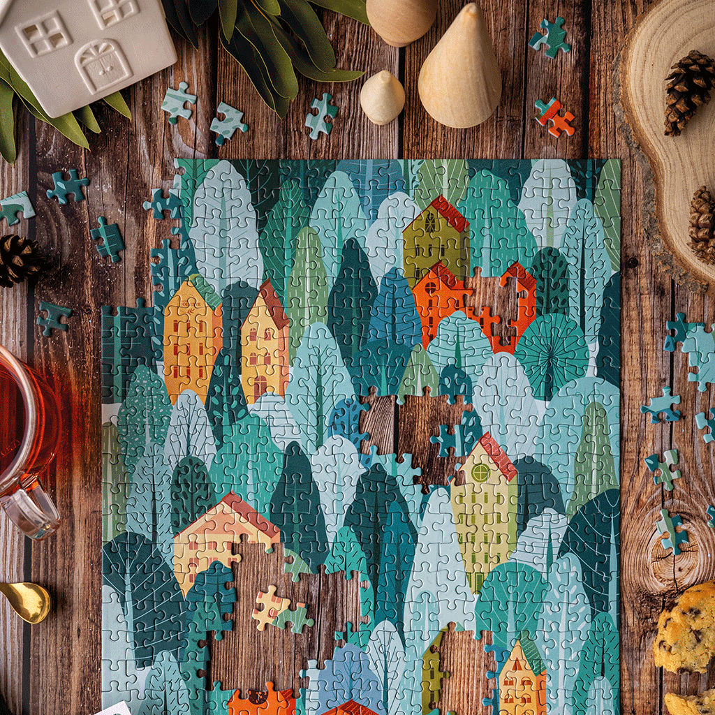 Puzzle 500 pièces Du vent dans les cimes: 500