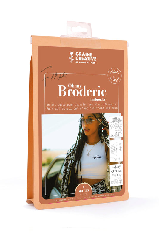 KIT BRODERIE SUR VETEMENT FIERCE 165 x 240 x 50 mm