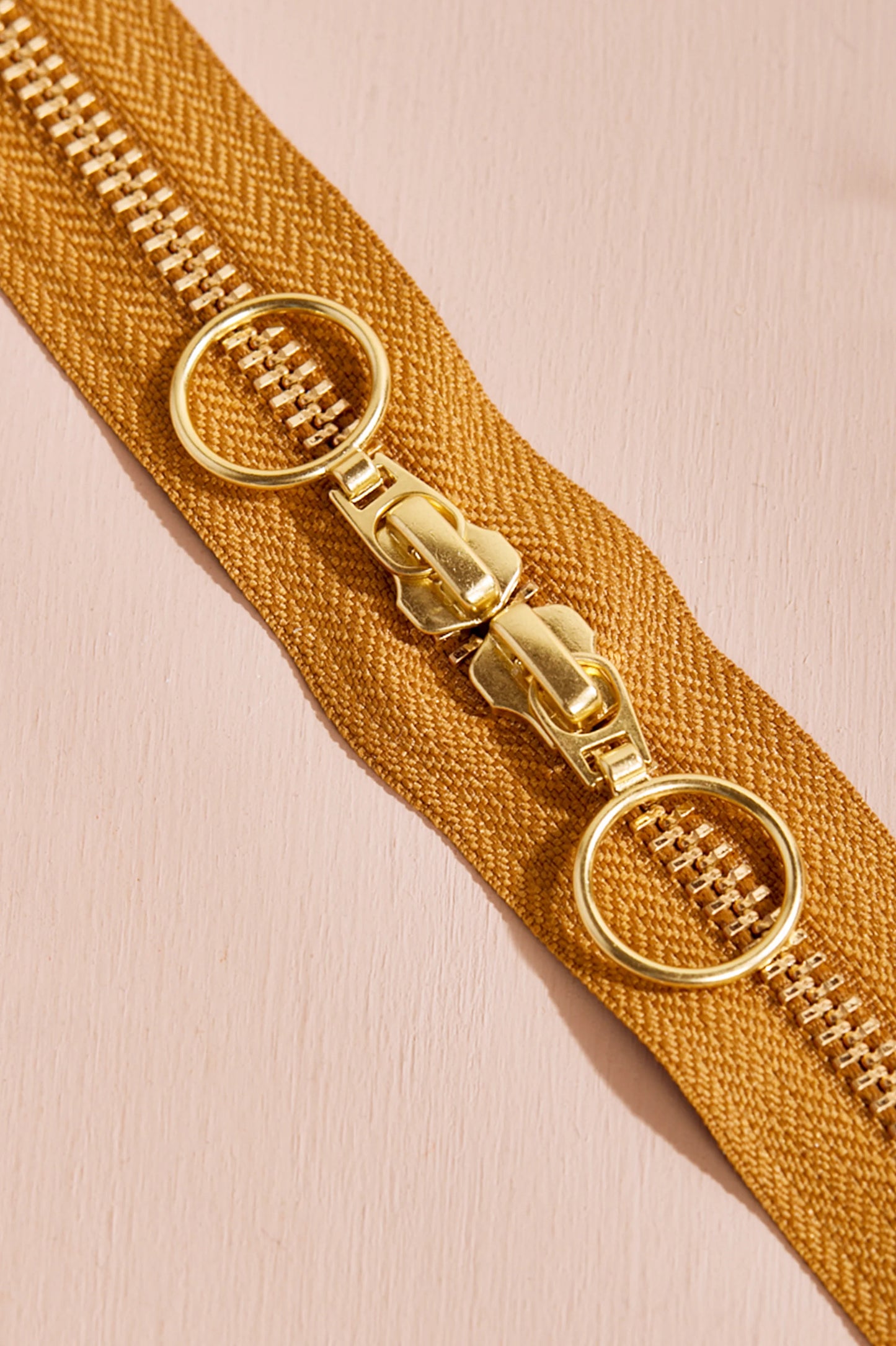 Zip Double Curseur GOLD - 40cm - Atelier Brunette