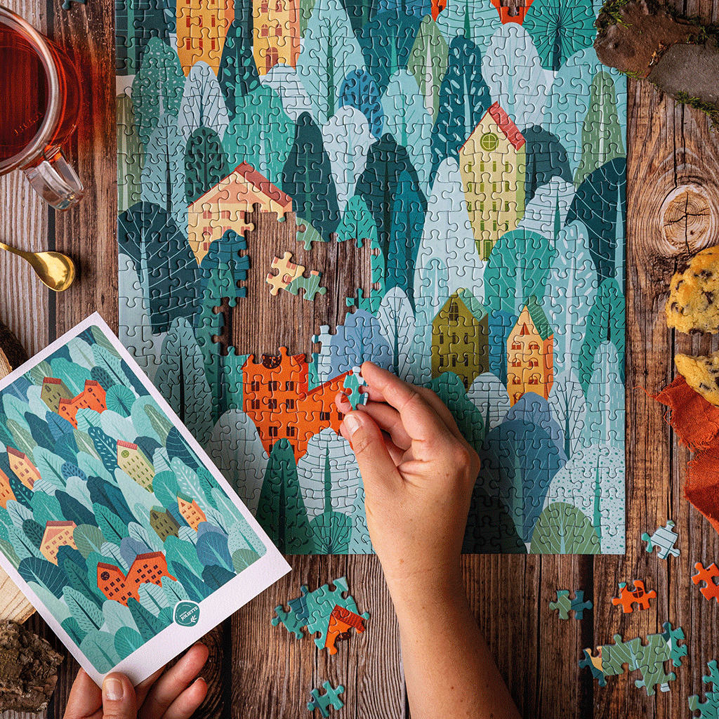 Puzzle 500 pièces Du vent dans les cimes: 500