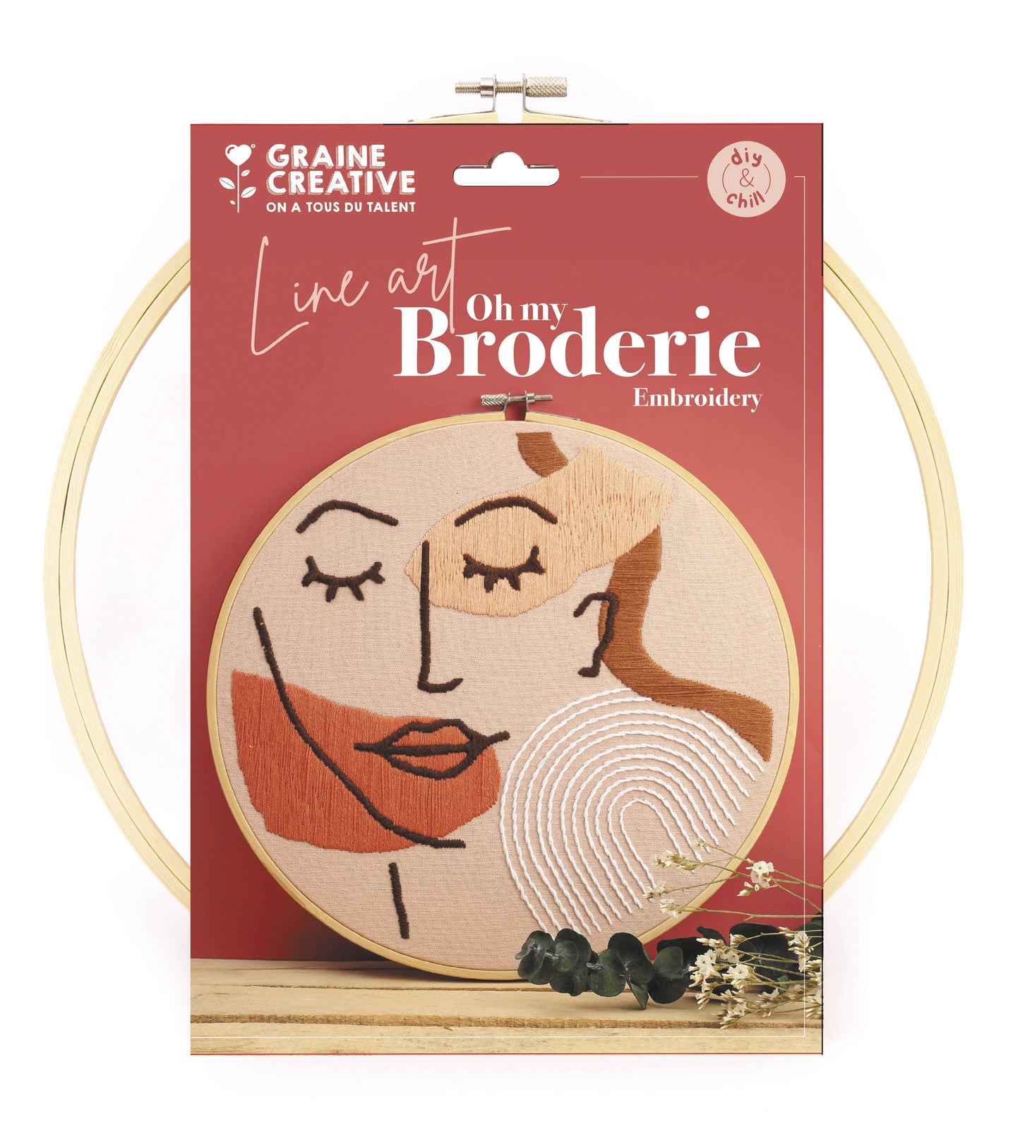 KIT BRODERIE VISAGE LINE ART 280 x 290 x 20 mm