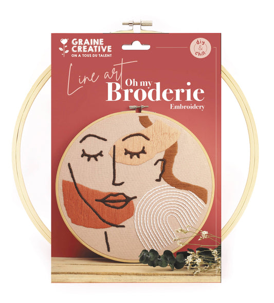 KIT BRODERIE VISAGE LINE ART 280 x 290 x 20 mm