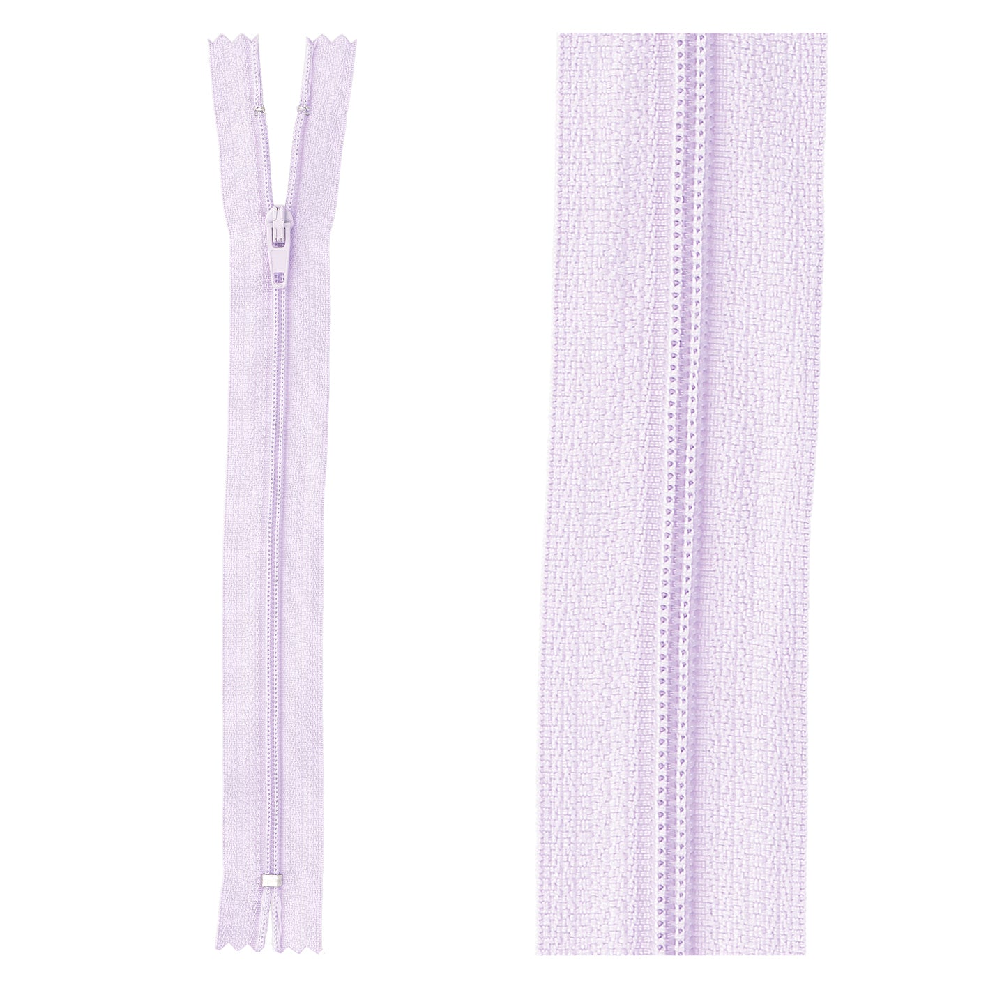 Thin polyester zipper - 10cm