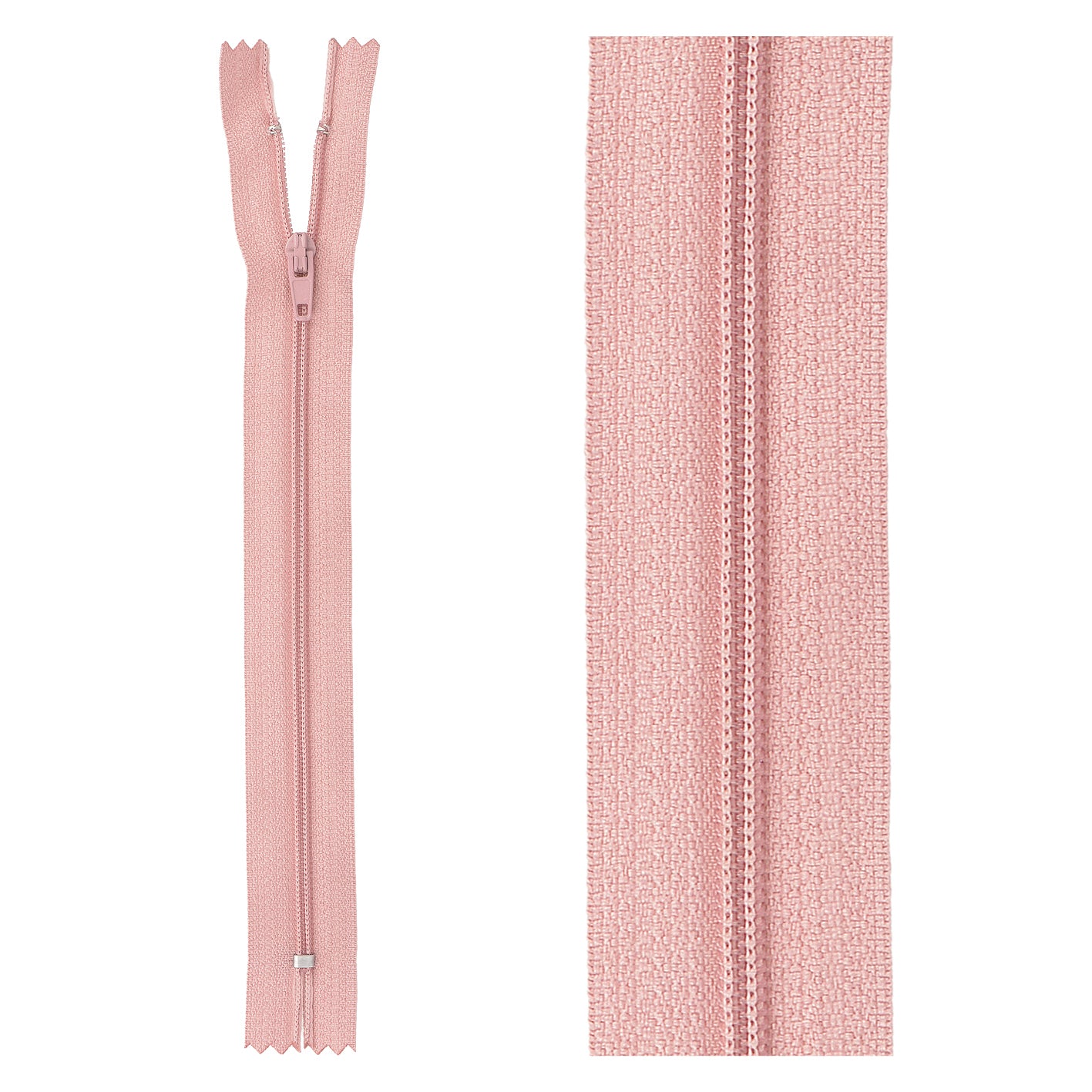 Thin polyester zipper - 10cm