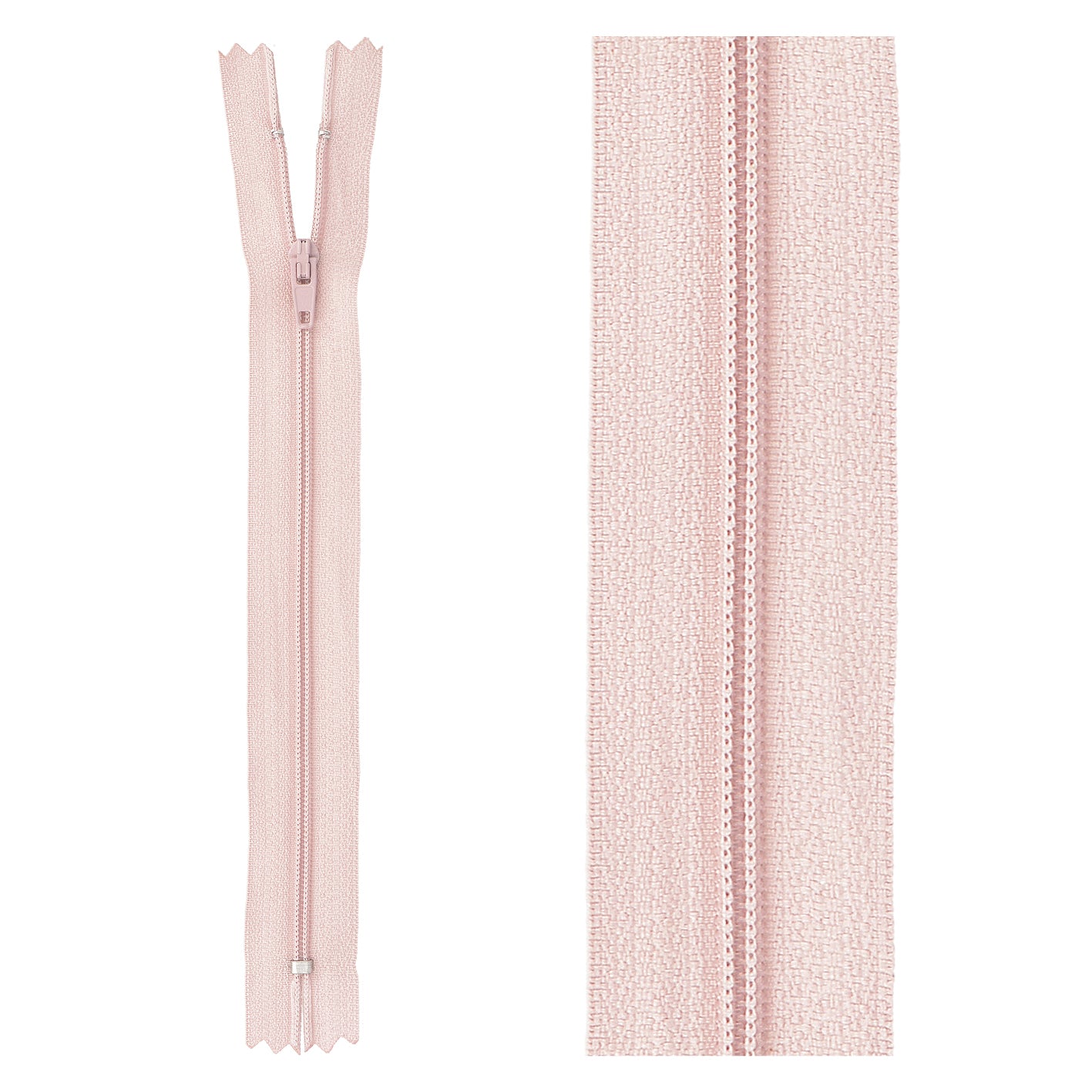 Thin polyester zipper - 10cm