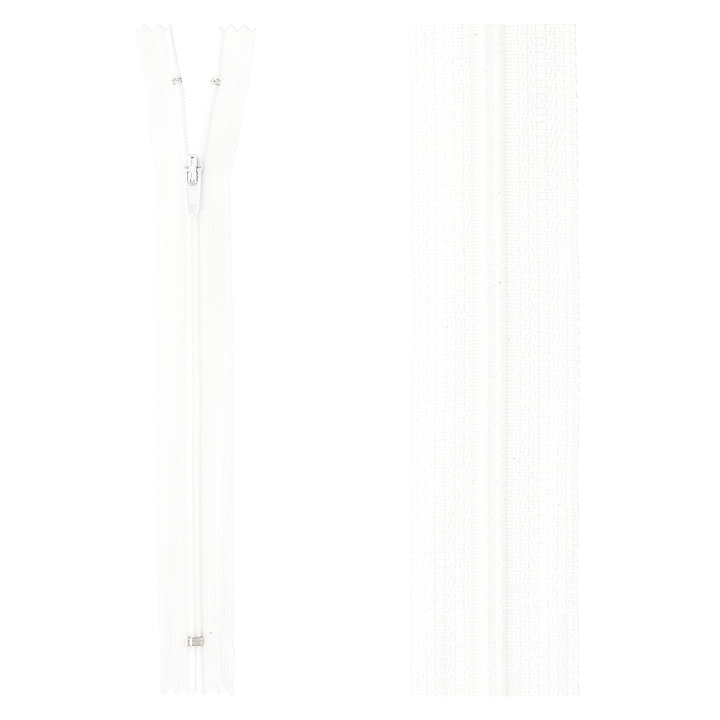 Thin polyester zipper - 10cm