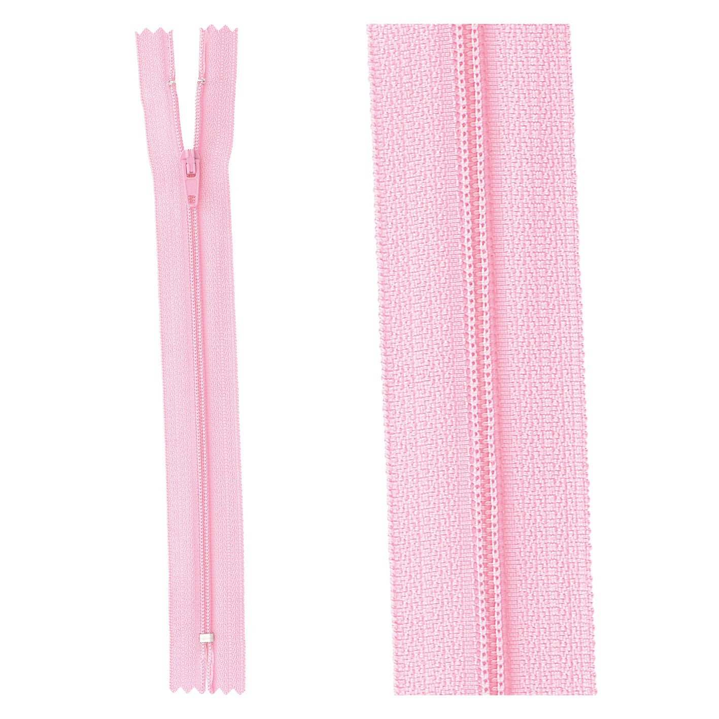 Thin polyester zipper - 10cm