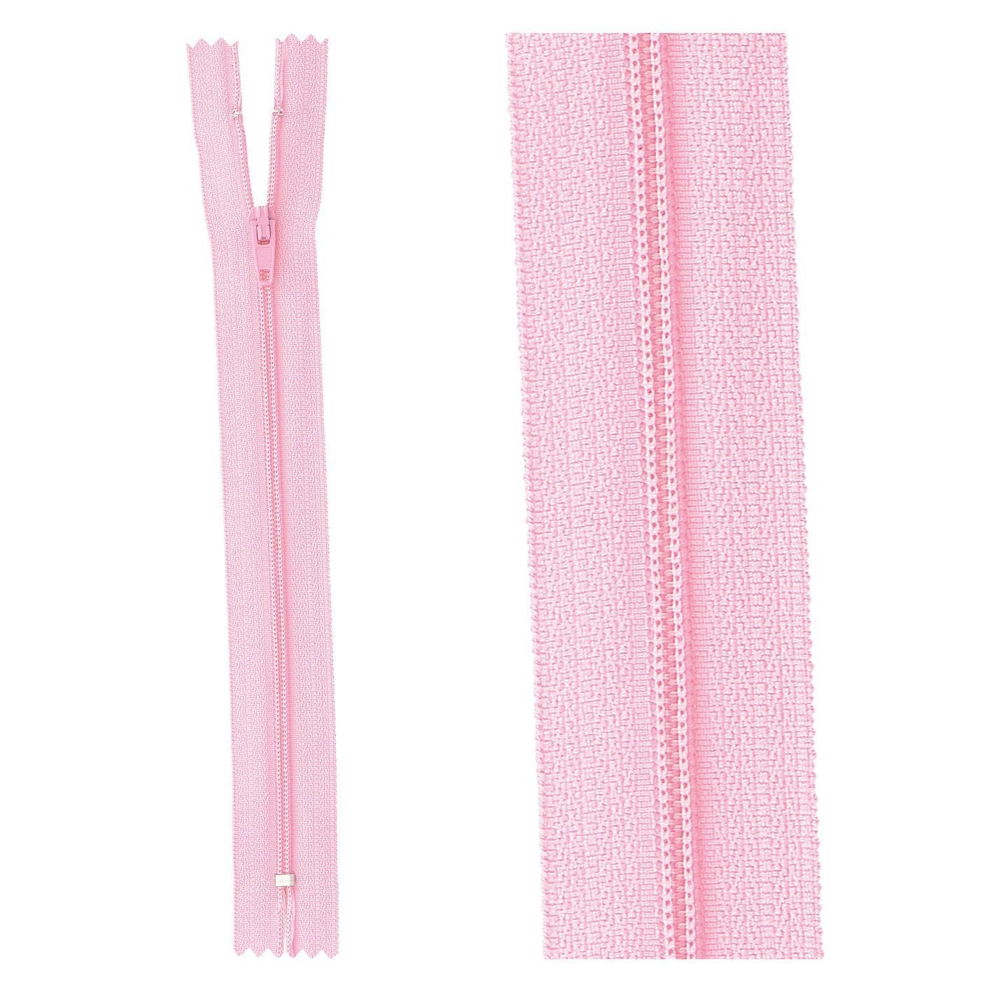 Thin polyester zipper - 20 cm