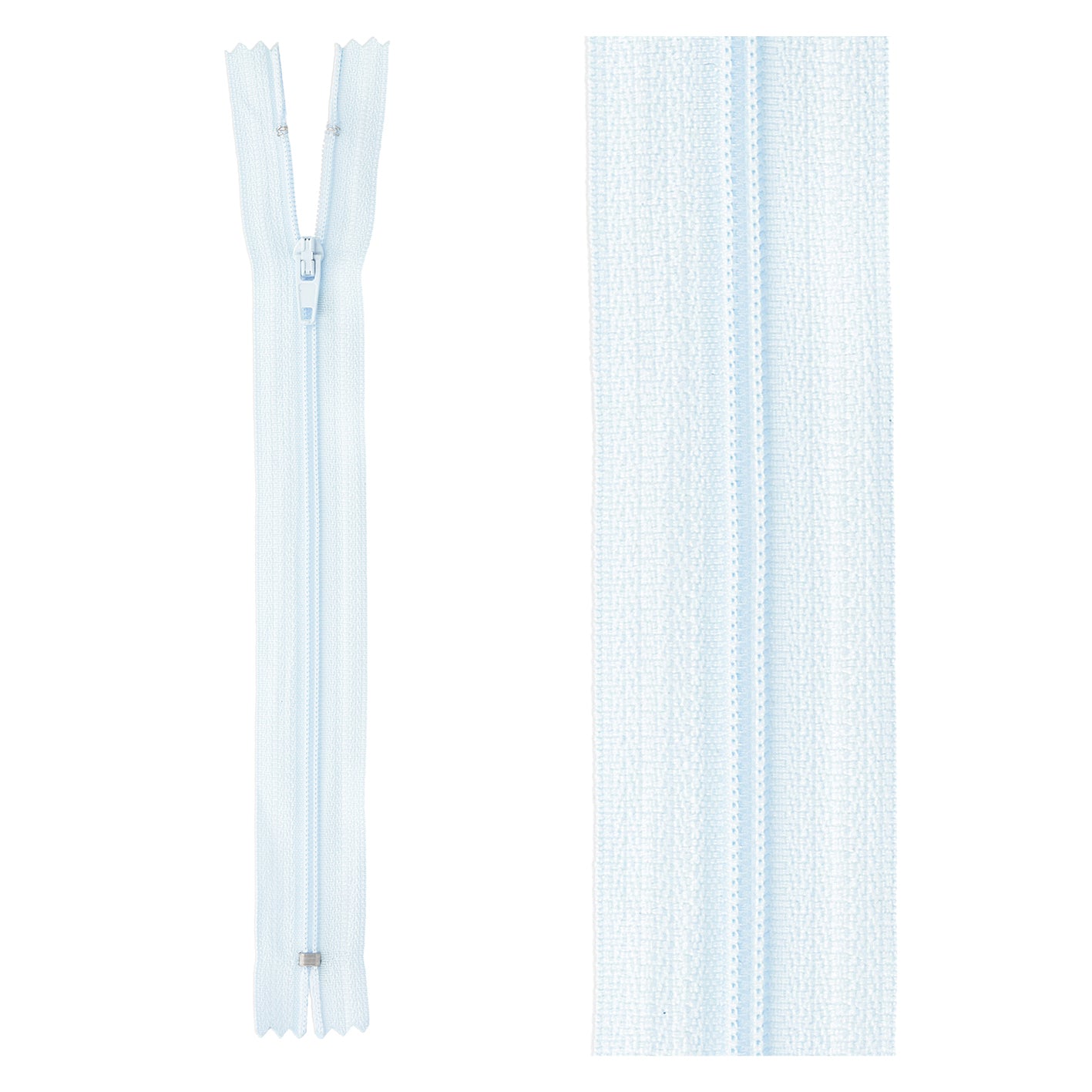 Thin polyester zipper - 10cm