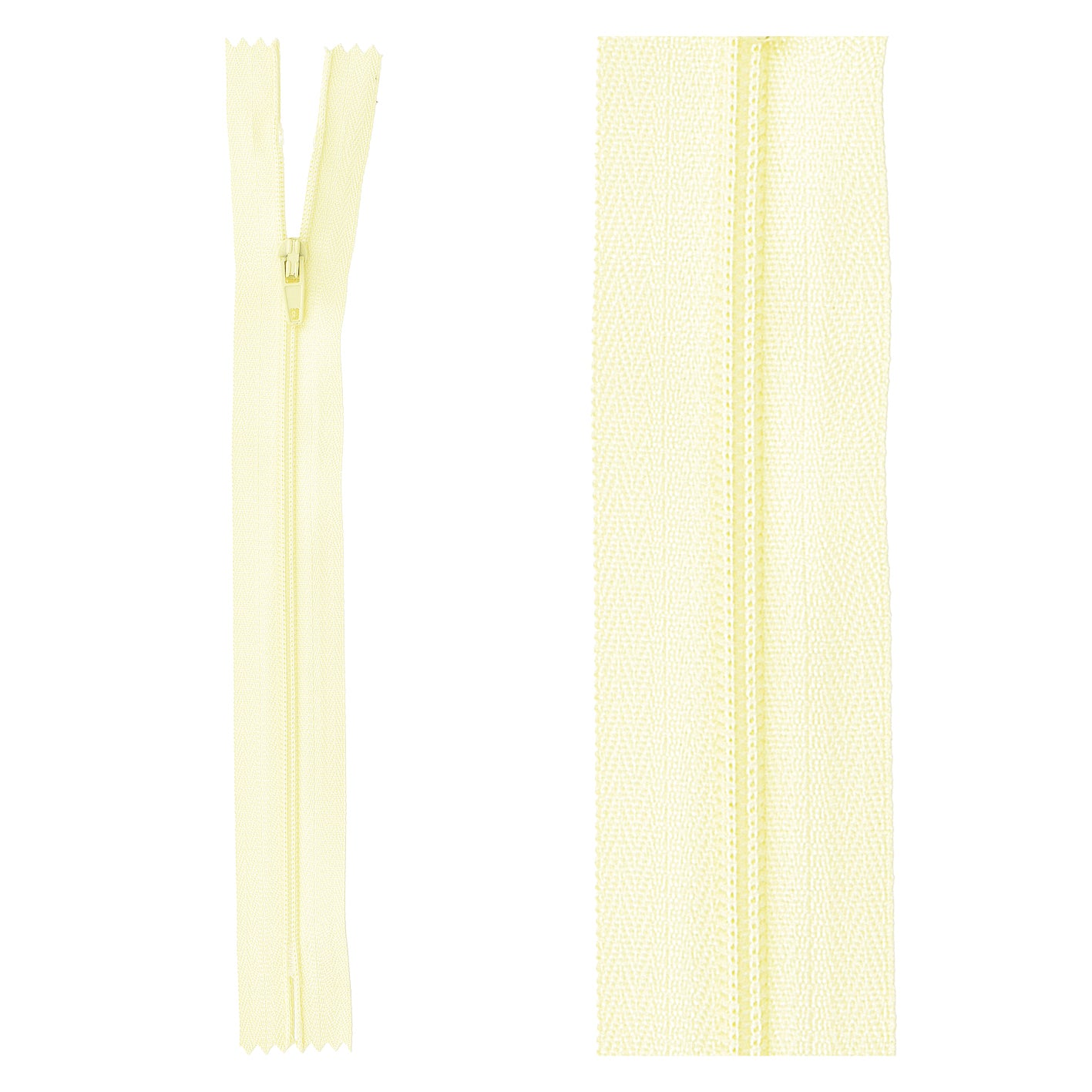 Thin polyester zipper - 10cm