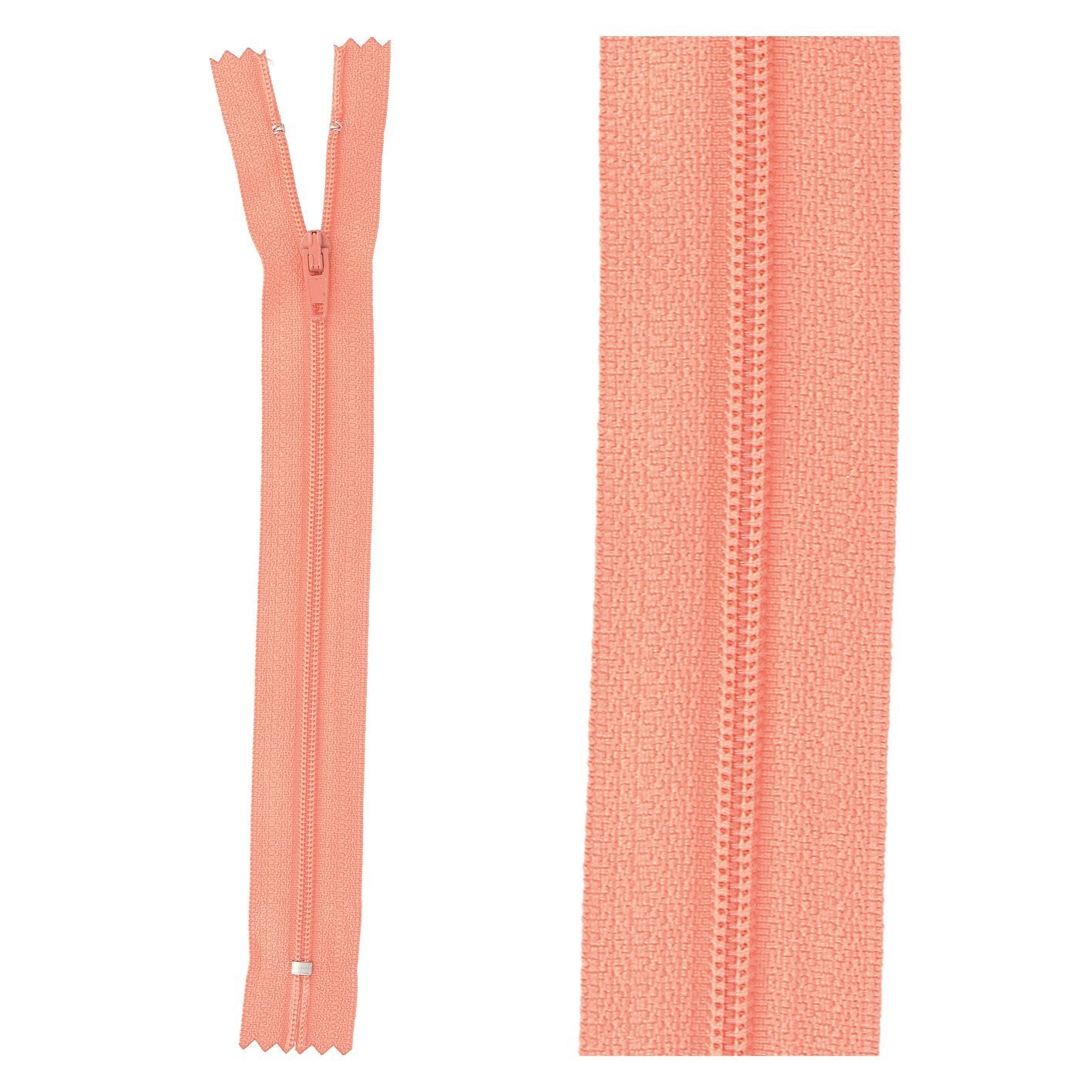 Thin polyester zipper - 15cm