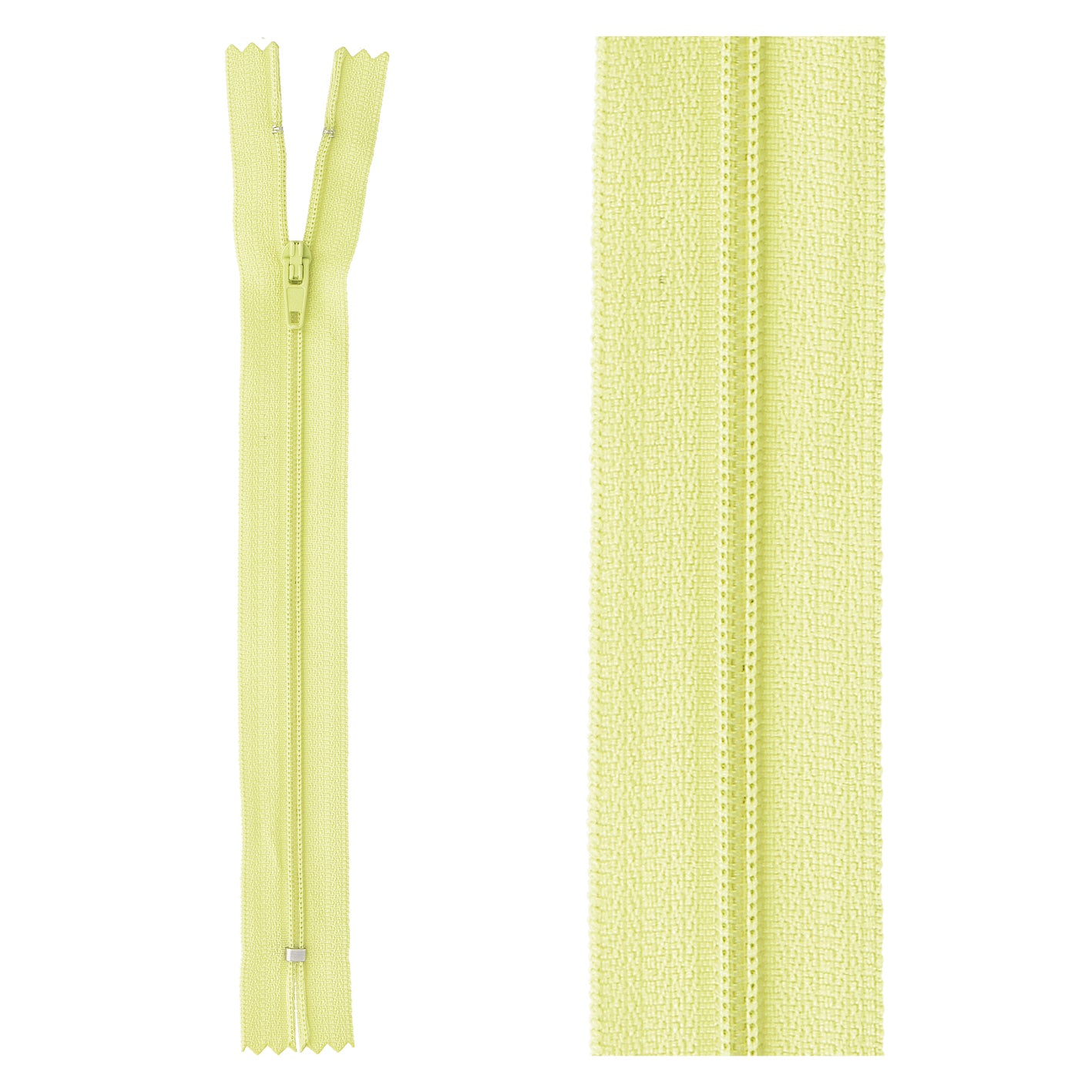 Thin polyester zipper - 10cm