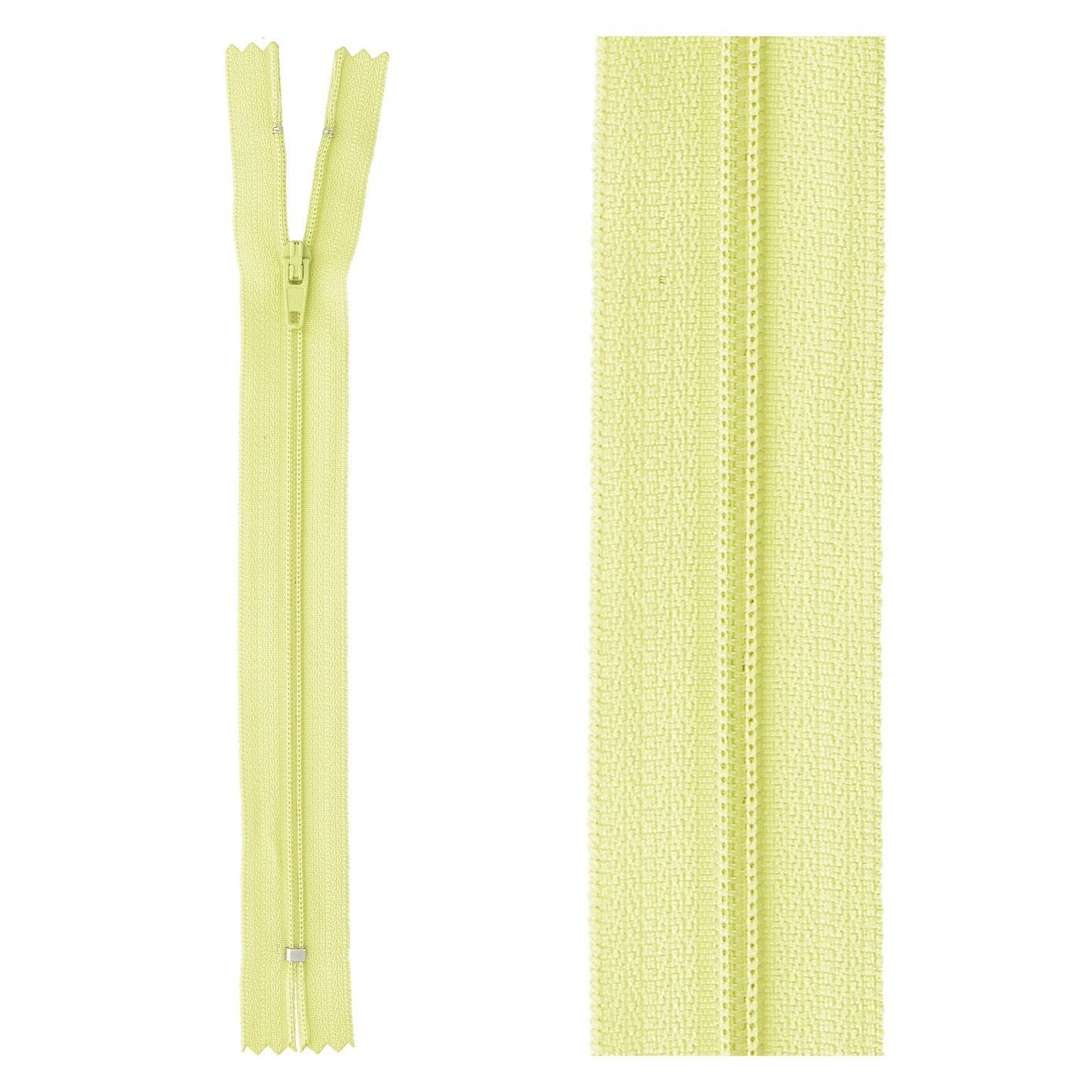 Thin polyester zipper - 15cm