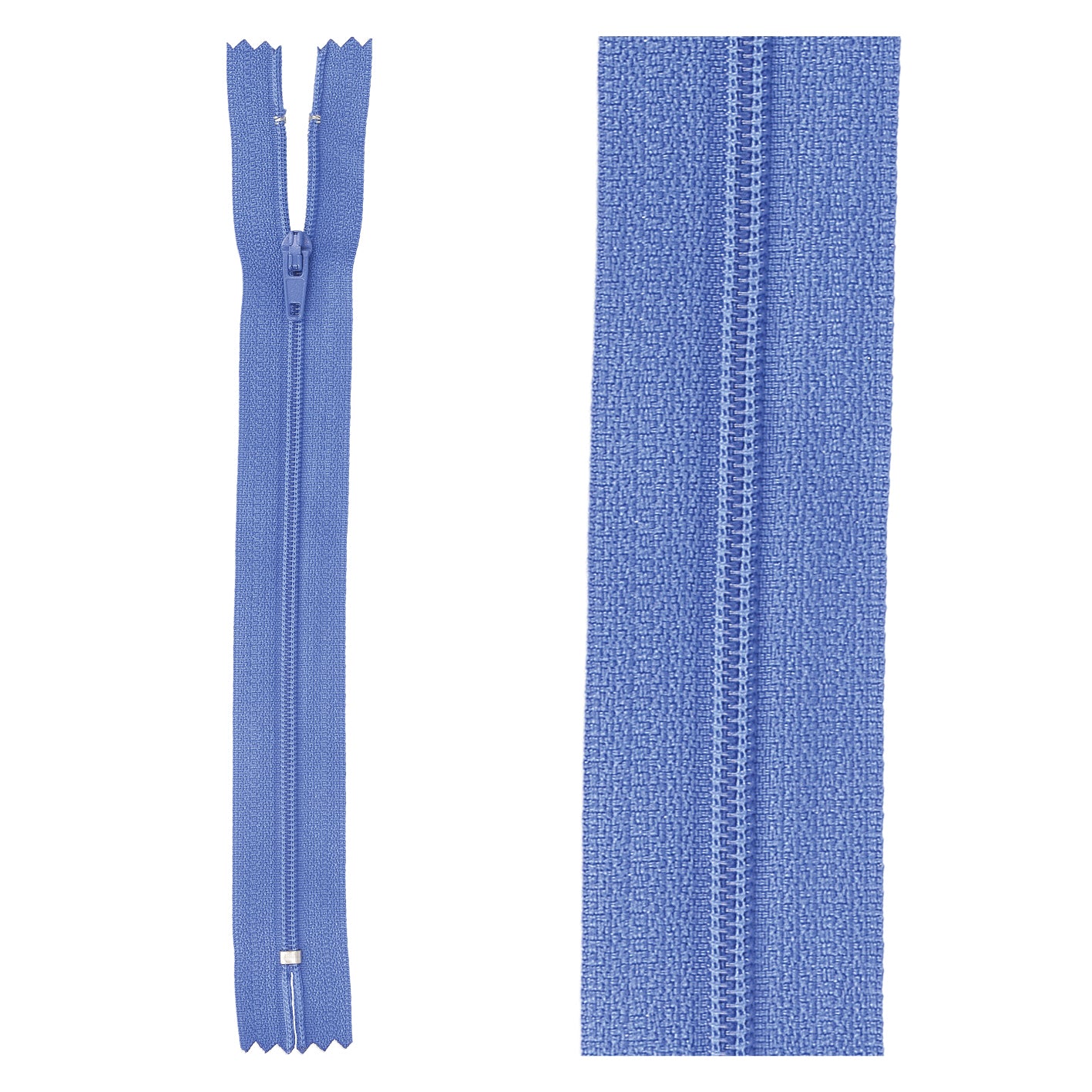 Thin polyester zipper - 10cm