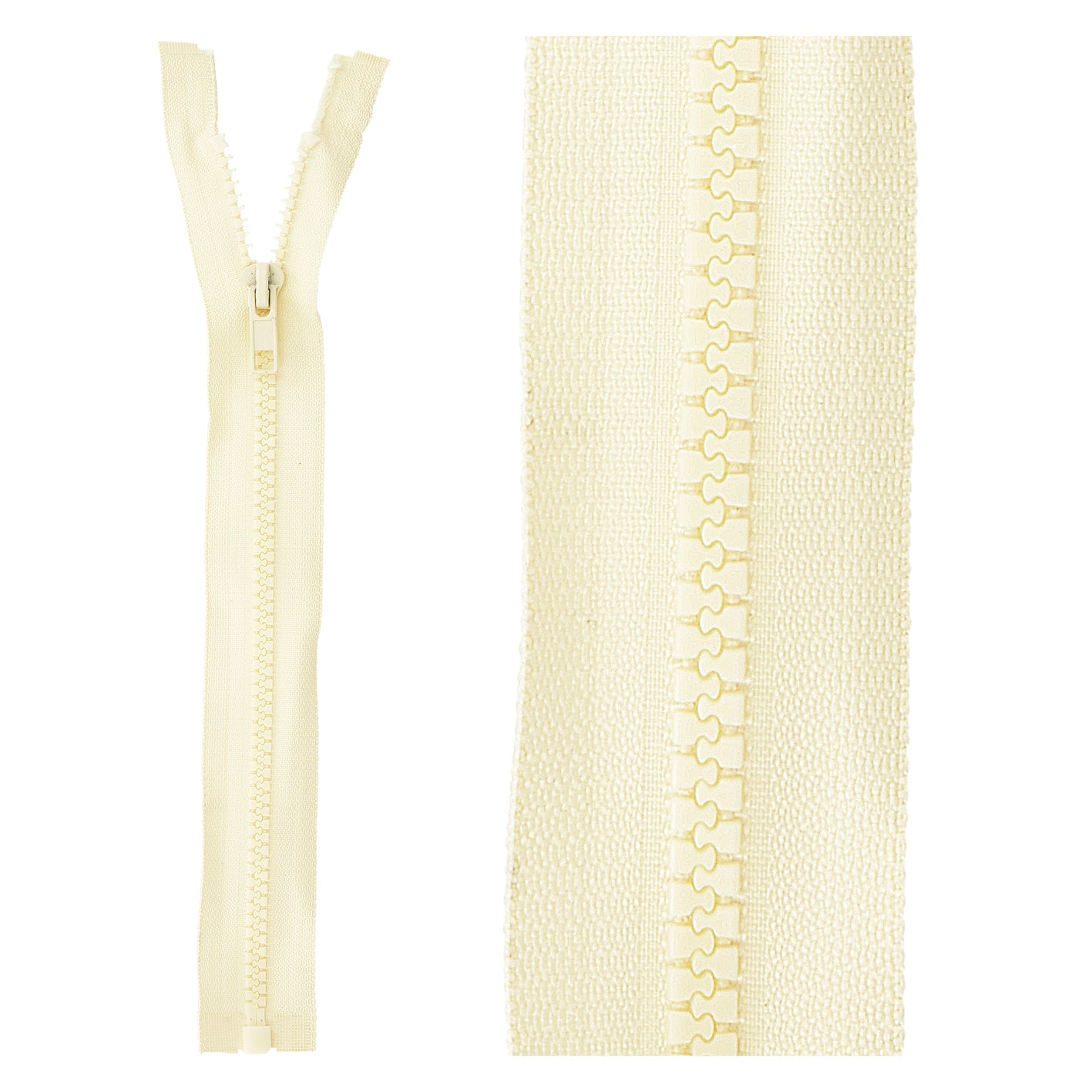 Separable plastic sports zipper - 25 cm