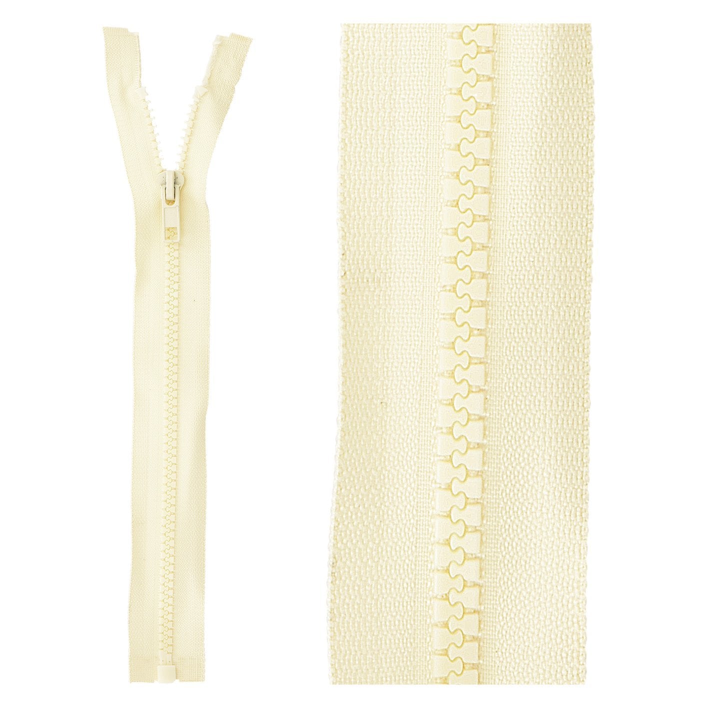 Separable plastic sports zipper - 35 cm