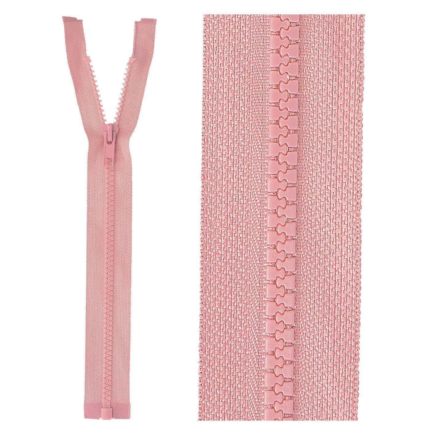 Separable plastic sports zipper - 55 cm