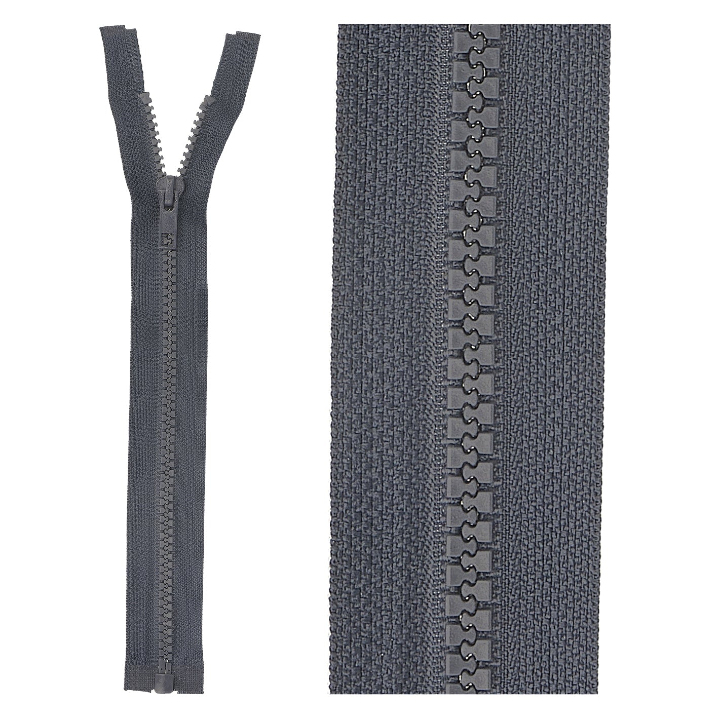 Separable plastic sports zipper - 25 cm