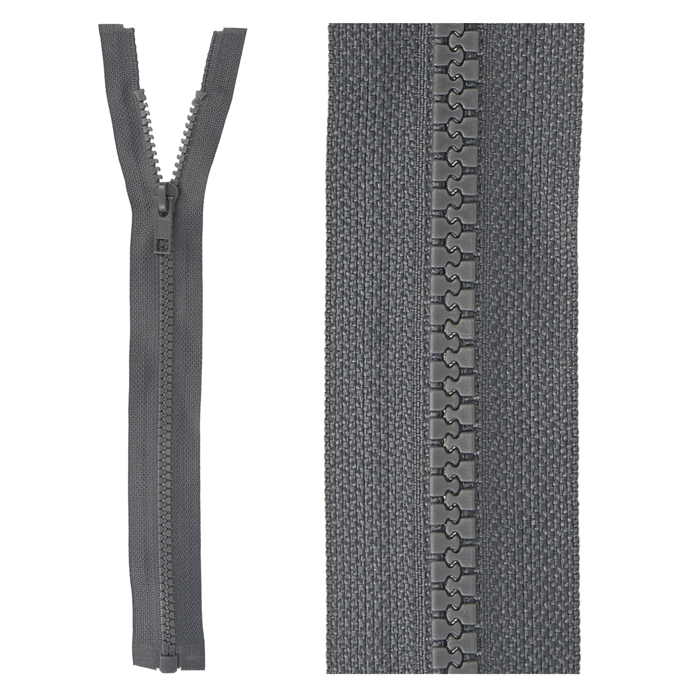 Separable plastic sports zipper - 25 cm