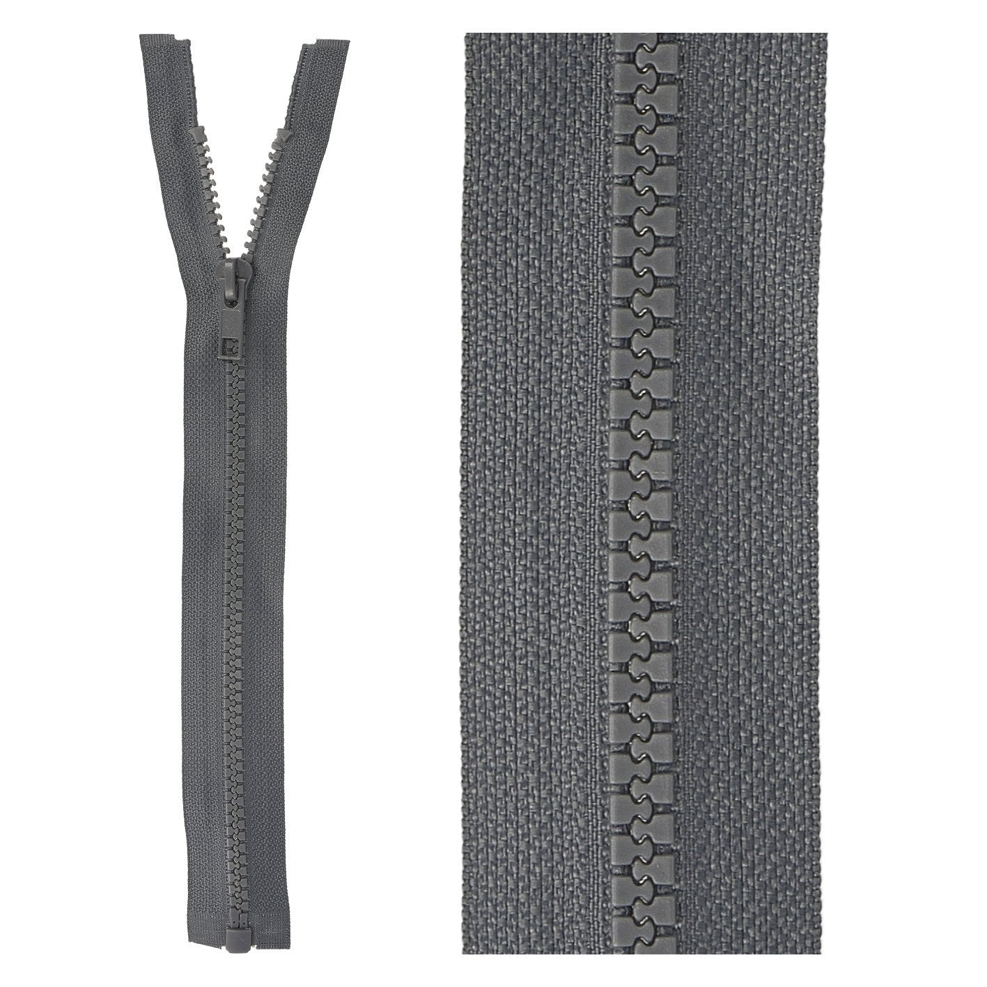 Separable plastic sports zipper - 35 cm