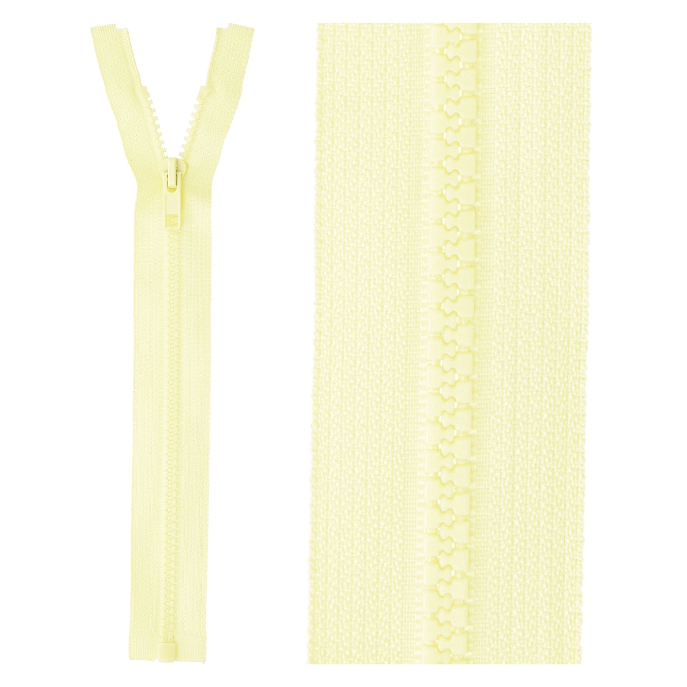 Separable plastic sports zipper - 25 cm