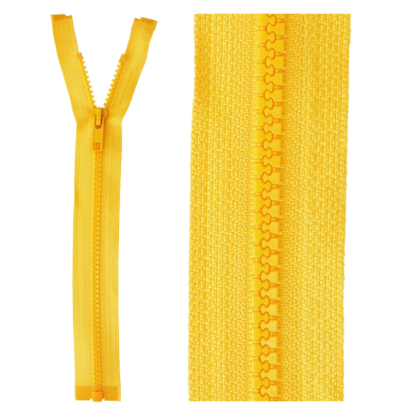 Separable plastic sports zipper - 25 cm