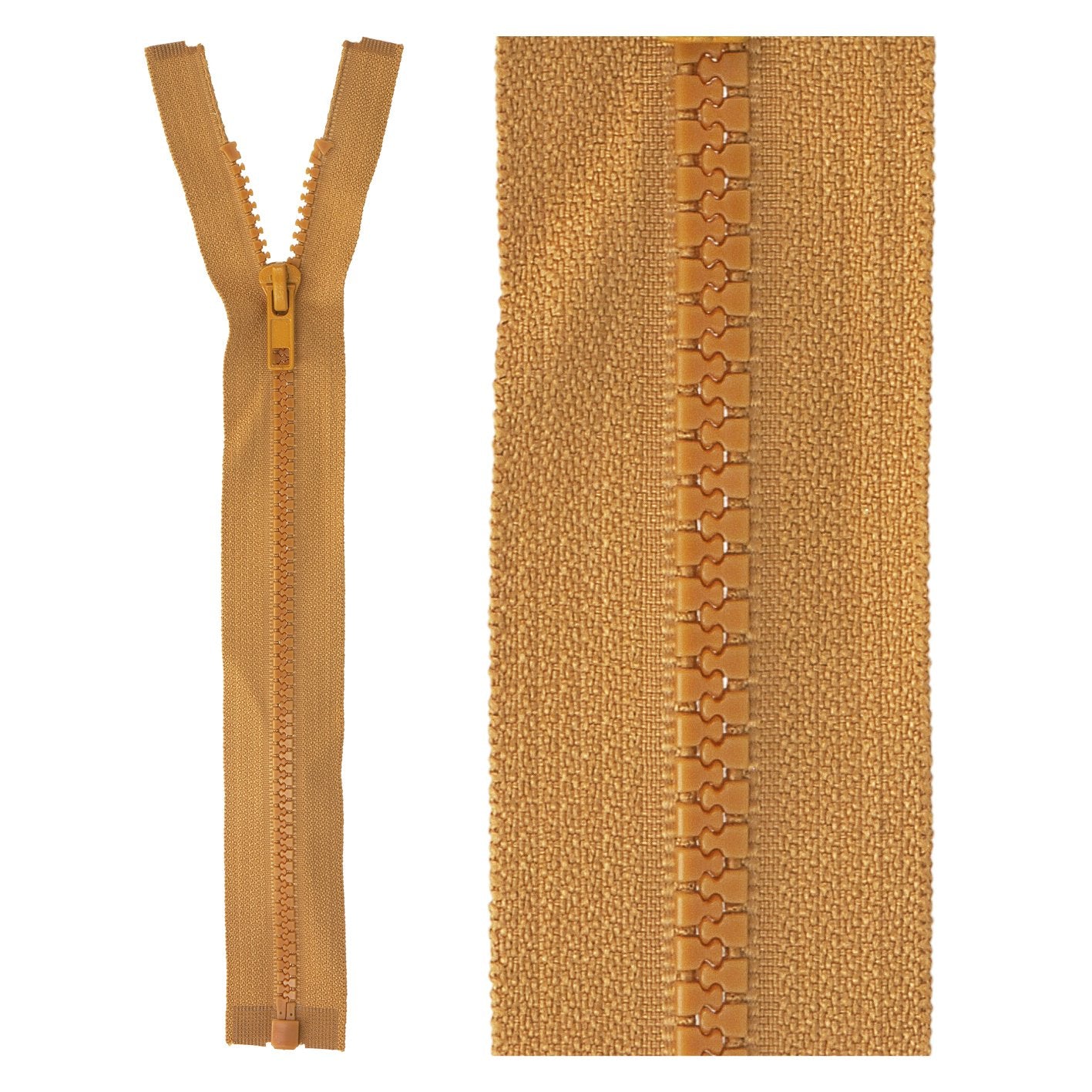 Separable plastic sports zipper - 55 cm