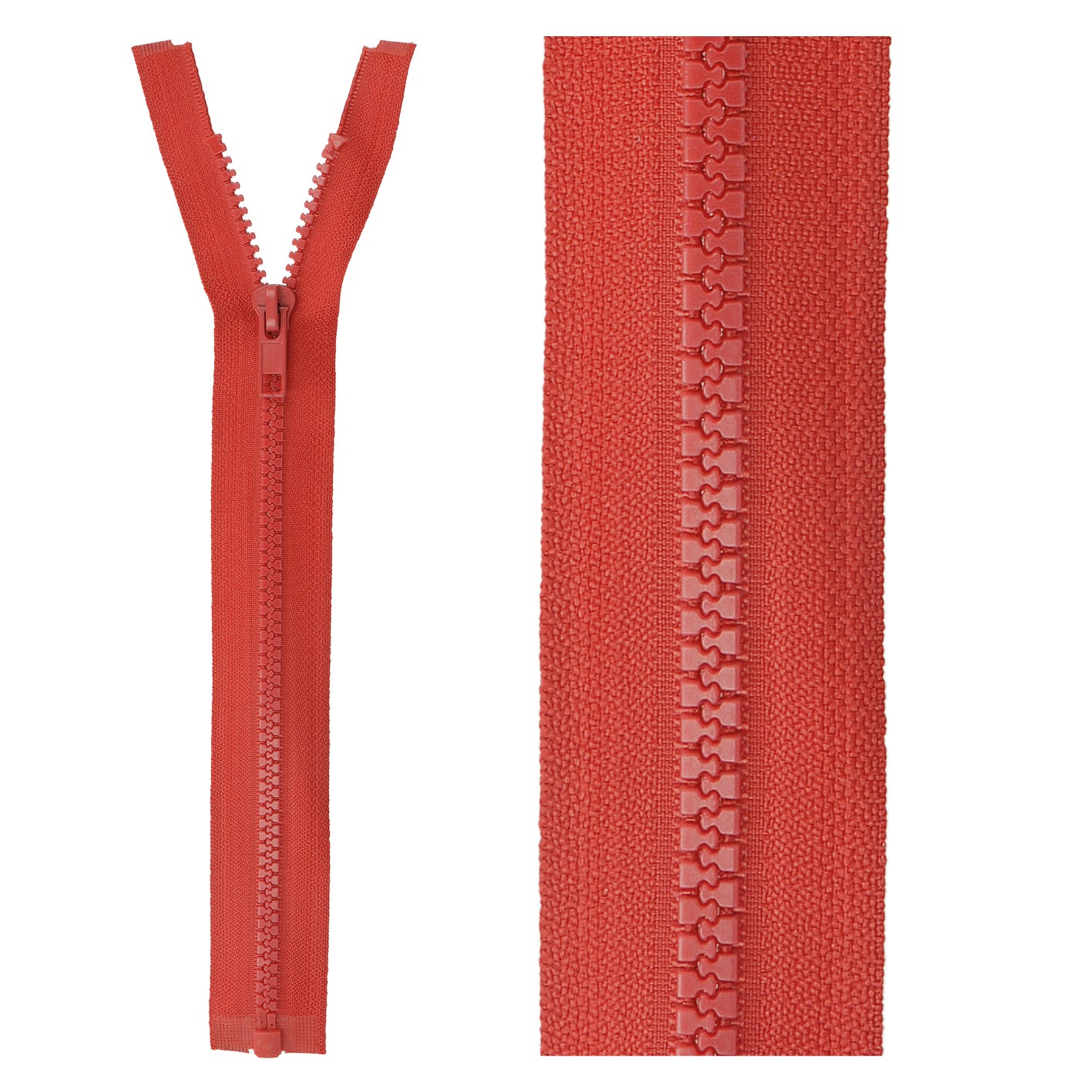 Separable plastic sports zipper - 25 cm
