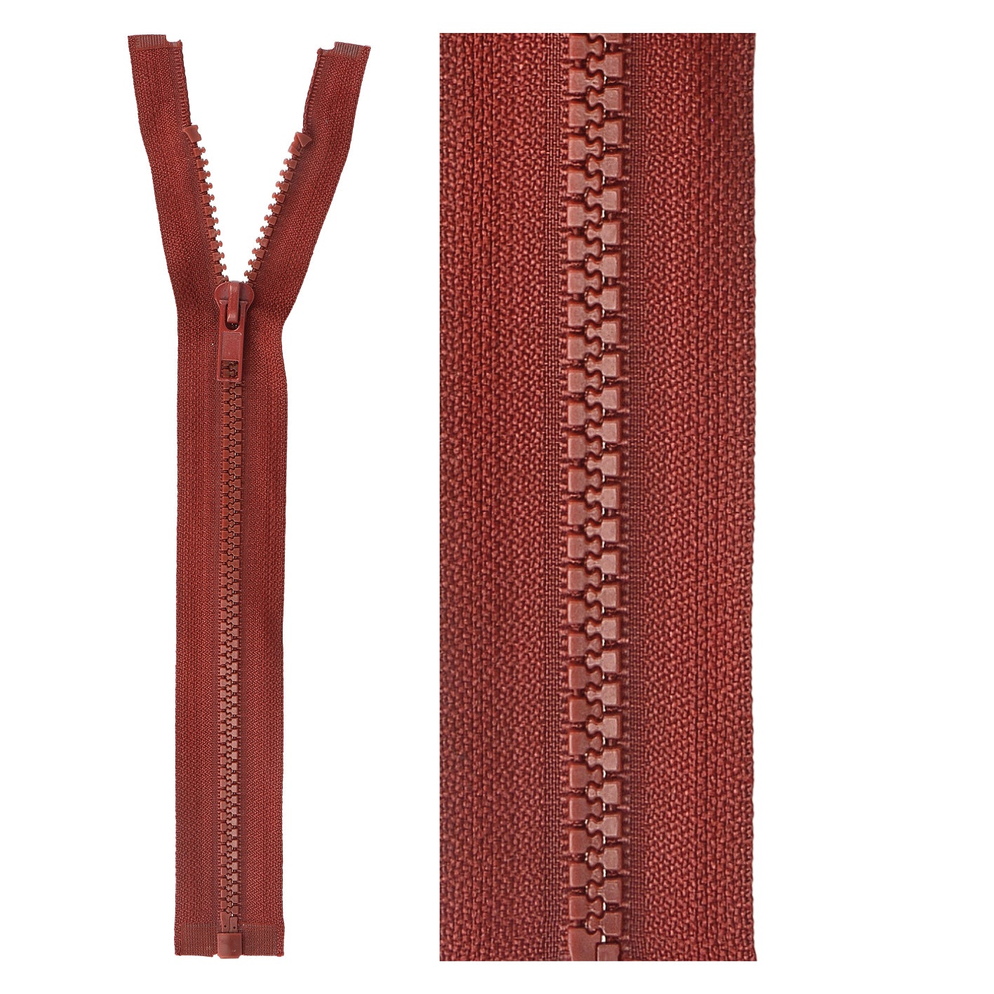 Separable plastic sports zipper - 25 cm