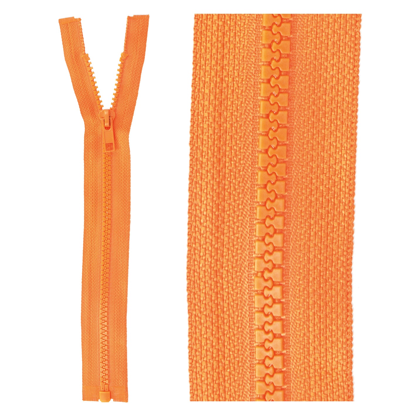 Separable plastic sports zipper - 25 cm