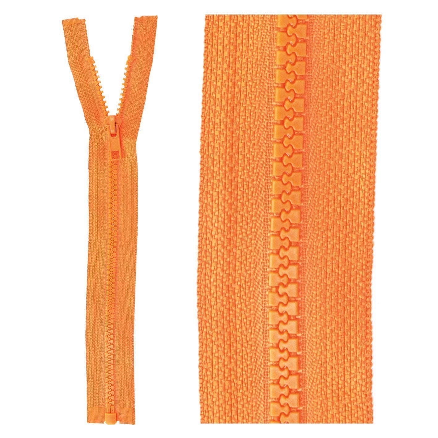 Separable plastic sports zipper - 55 cm