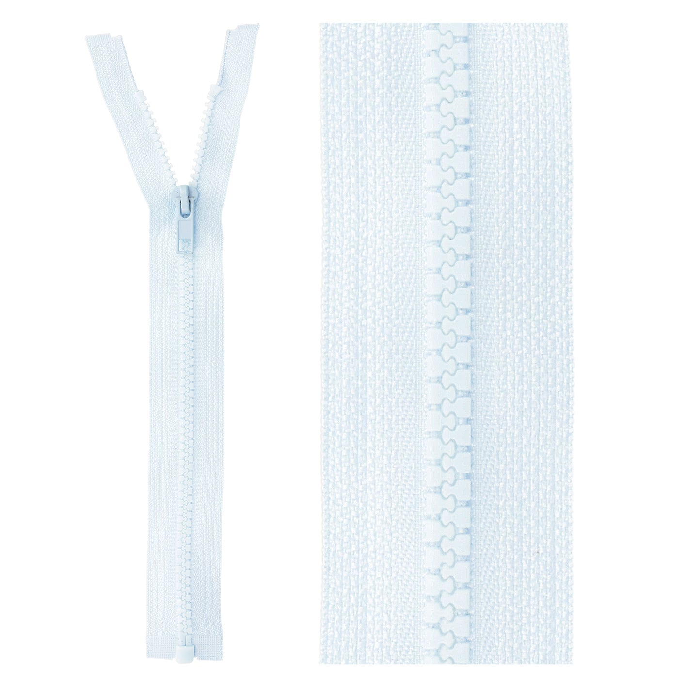 Separable plastic sports zipper - 25 cm