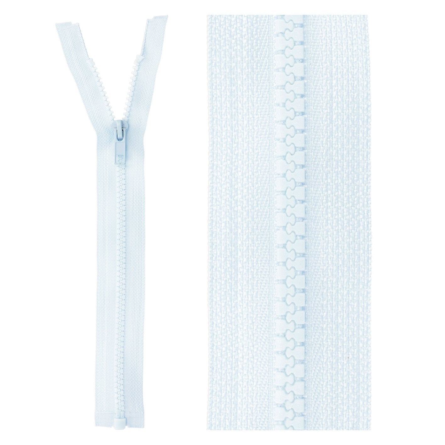 Separable plastic sports zipper - 55 cm