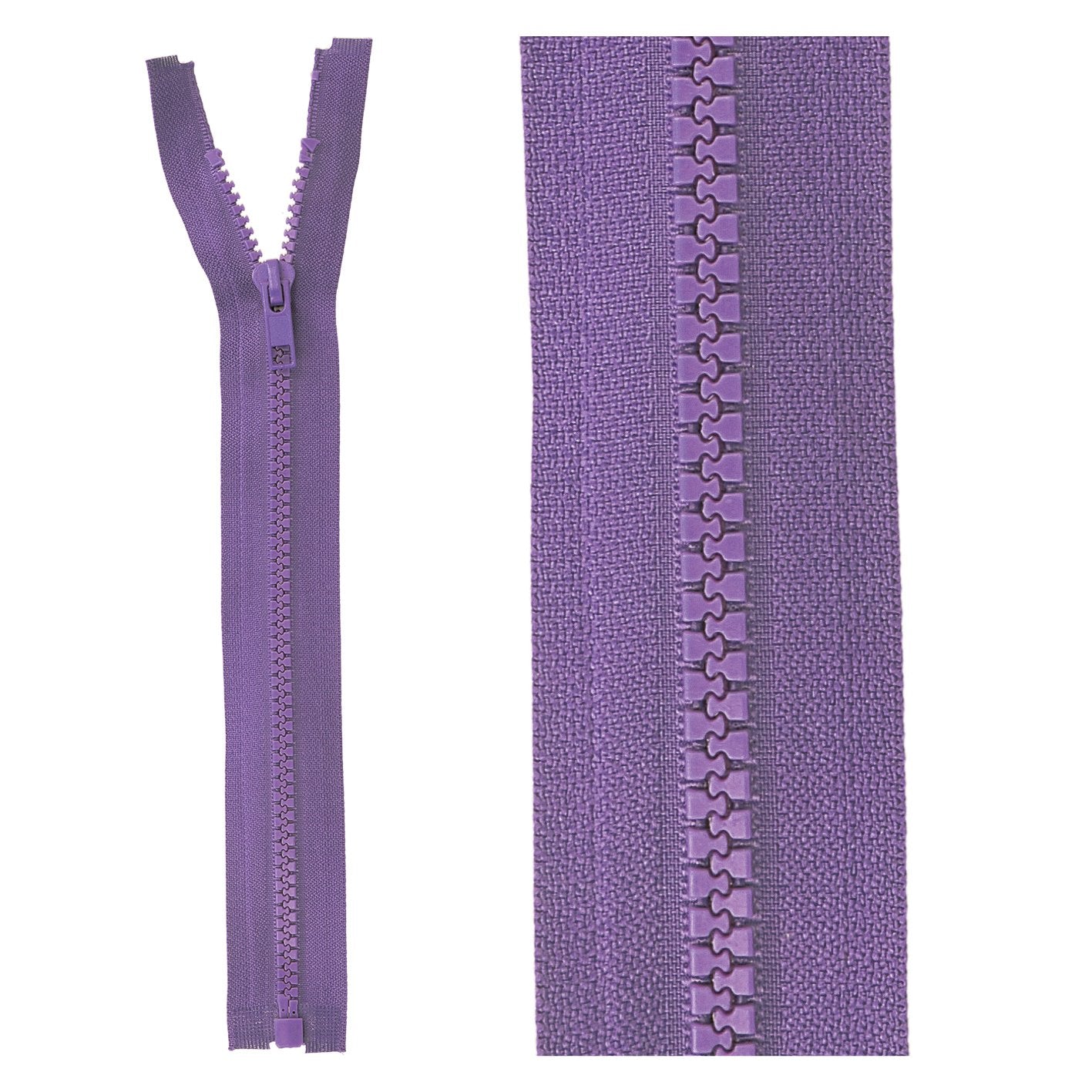 Separable plastic sports zipper - 30 cm