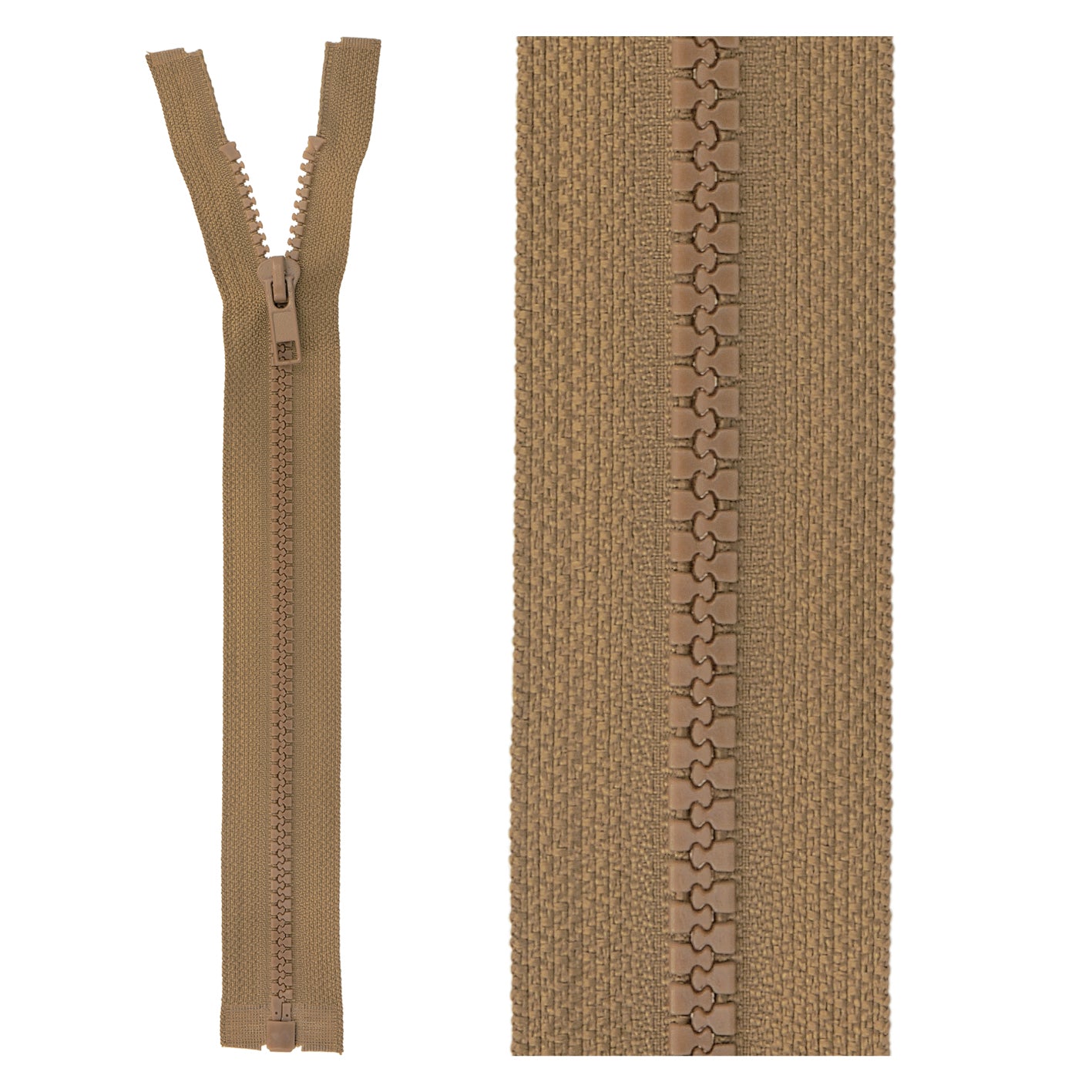 Separable plastic sports zipper - 25 cm