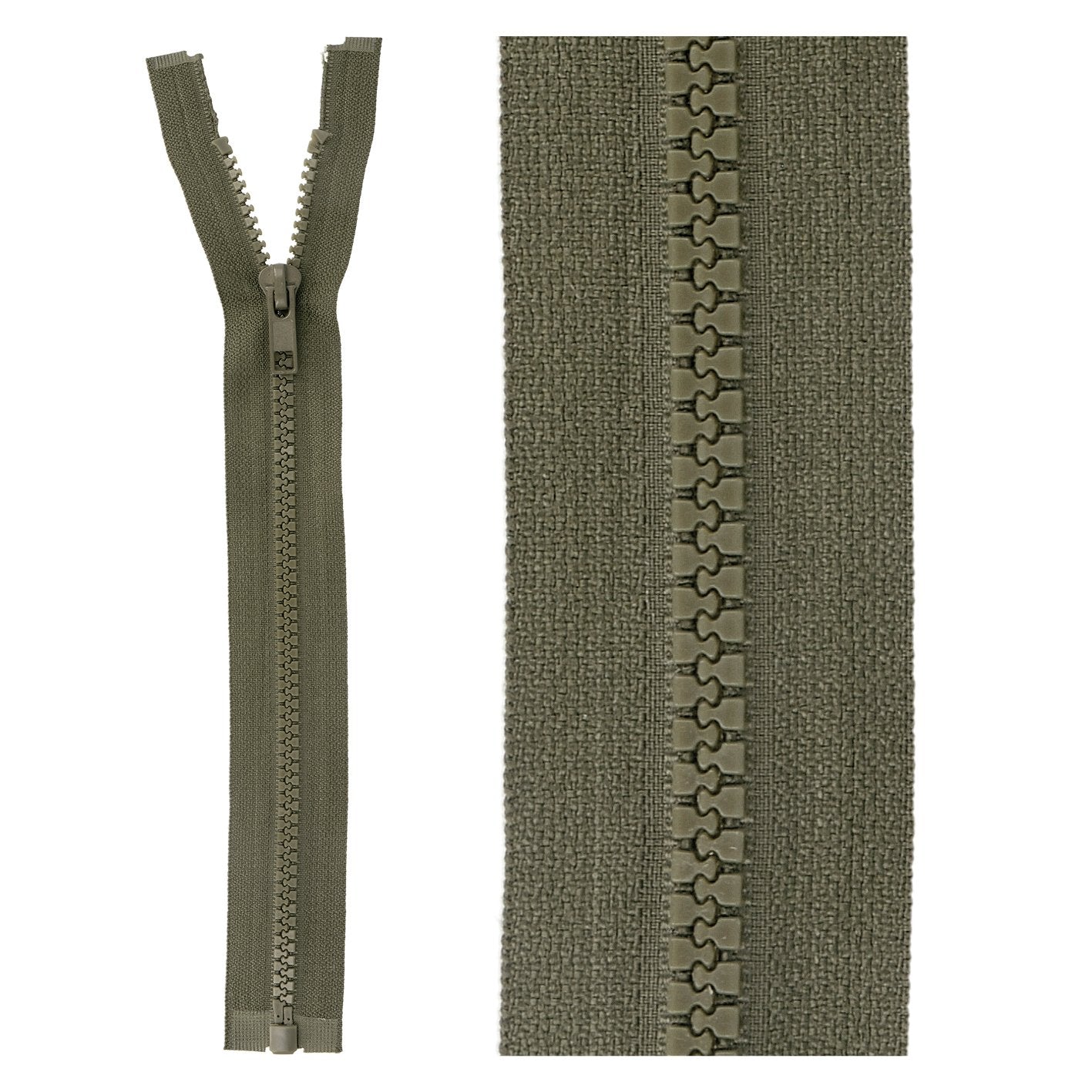 Separable plastic sports zipper - 35 cm